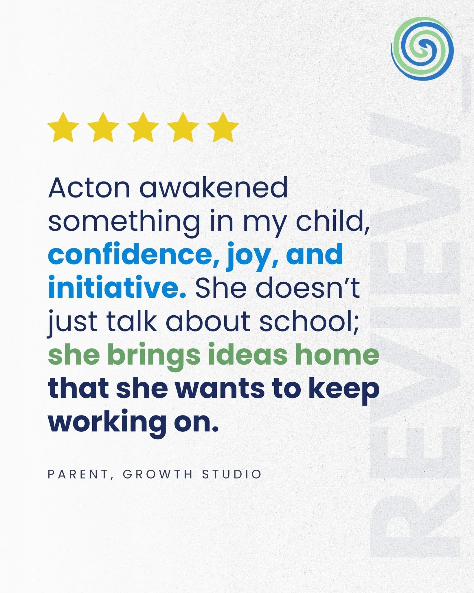 &ldquo;Acton awakened something in my child&hellip; confidence, joy and initiative.&rdquo;

When a parent shares something like this, it tells a bigger story. 

A child who doesn&rsquo;t just go to school but comes home with ideas she can&rsquo;t wai