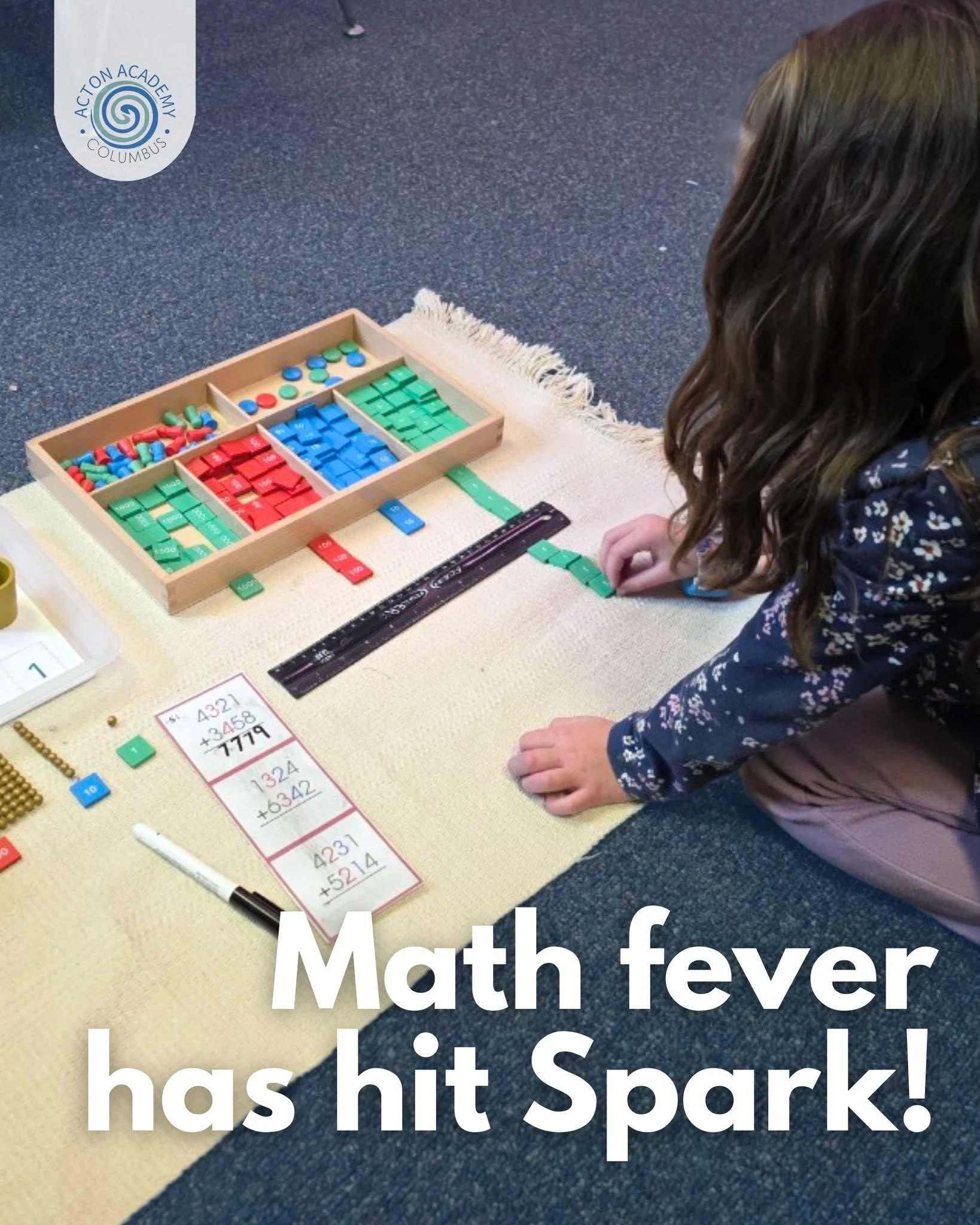 So. Much. Math.

Because this is a Montessori studio, learners choose their own work and follow their curiosity.
No assignments handed down.
No one forcing the pace.

They choose to stay in the zone.
They choose the work.
They choose to build real ma