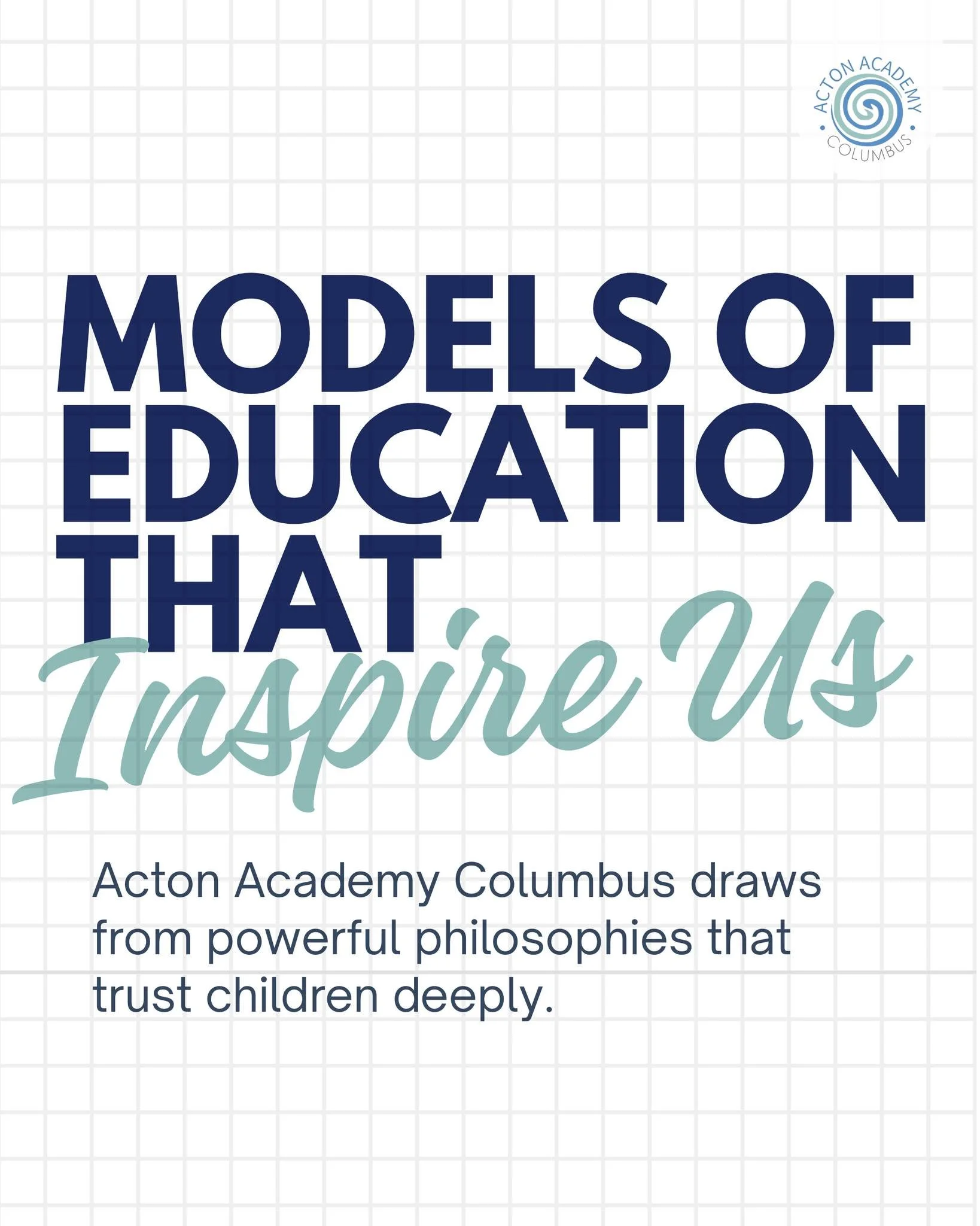 What shapes the way a school sees your child?

At Acton Academy Columbus, we draw from powerful models of education that trust children deeply.

Montessori reminds us that hands-on work builds focus, independence, and mastery at each learner&rsquo;s 