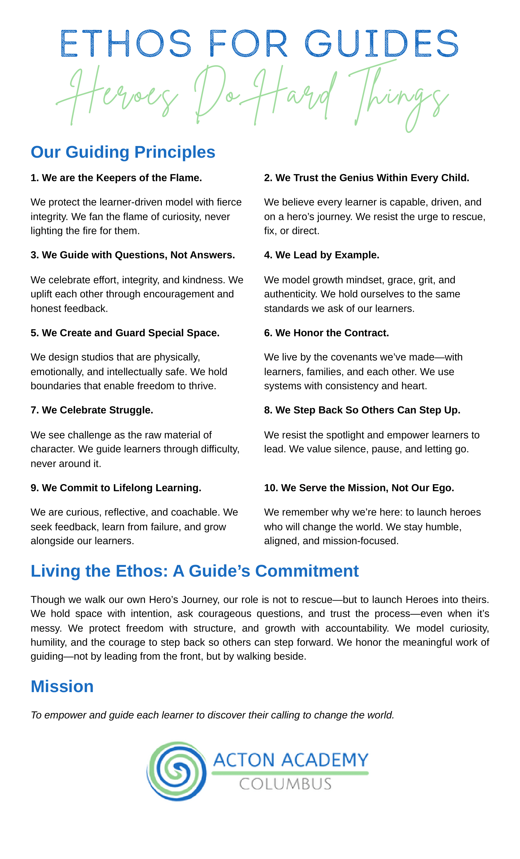 Finalizing Our Ethos: A Milestone Four Years in the Making — Acton ...
