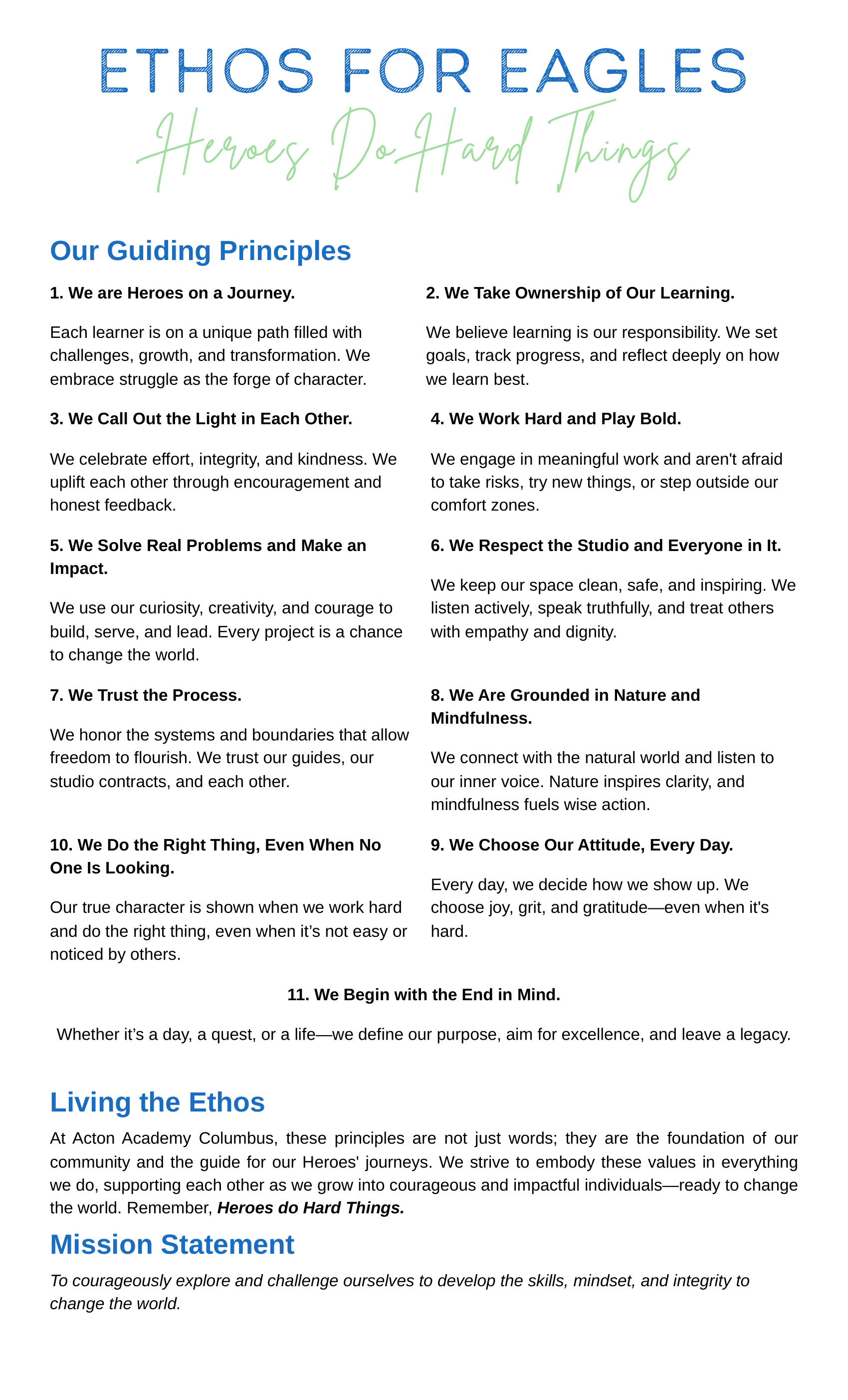 Finalizing Our Ethos: A Milestone Four Years in the Making — Acton ...