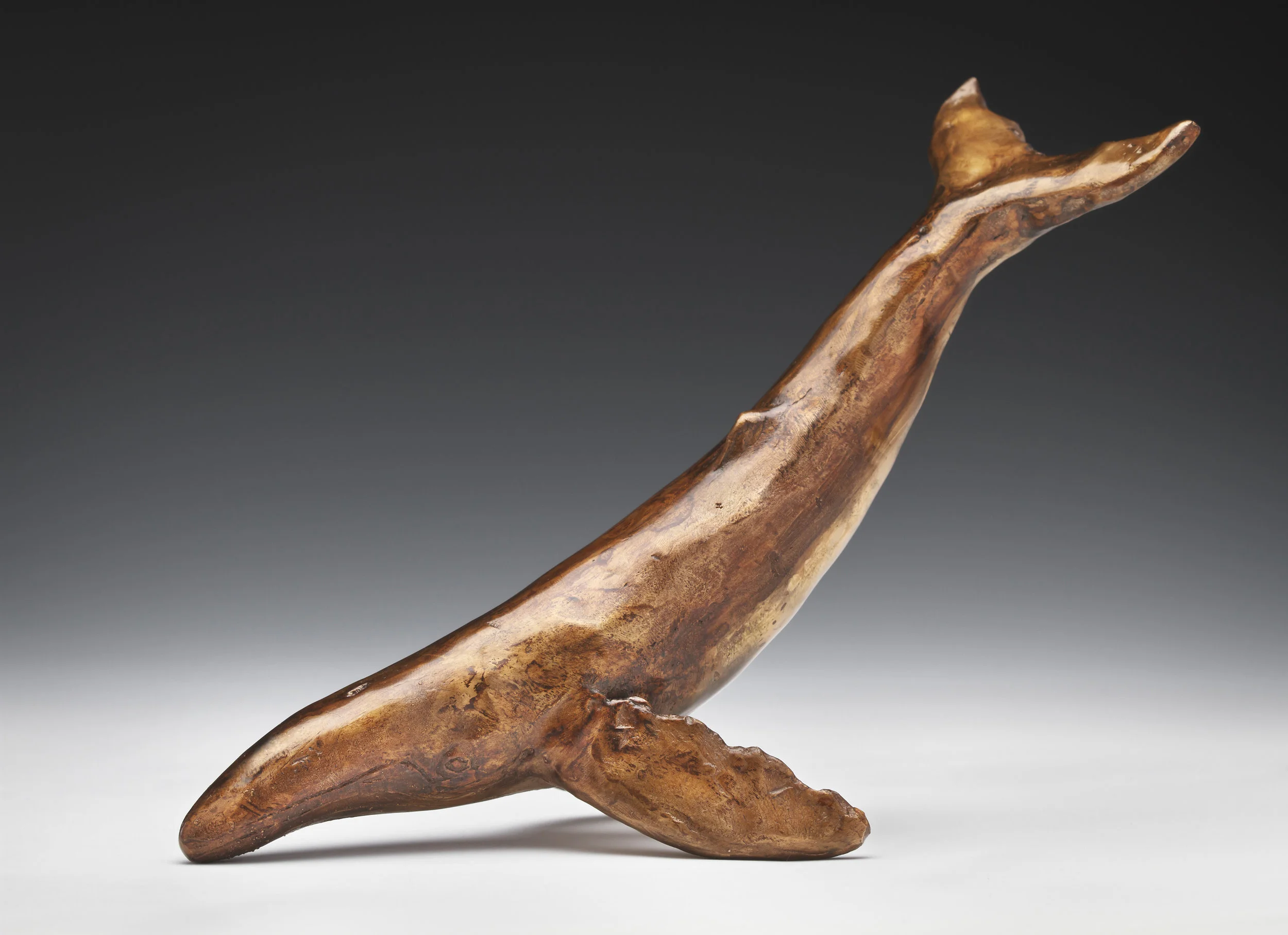 Diving Humpback Whale bronze