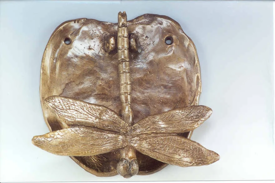 Dragonfly doorknocker bronze