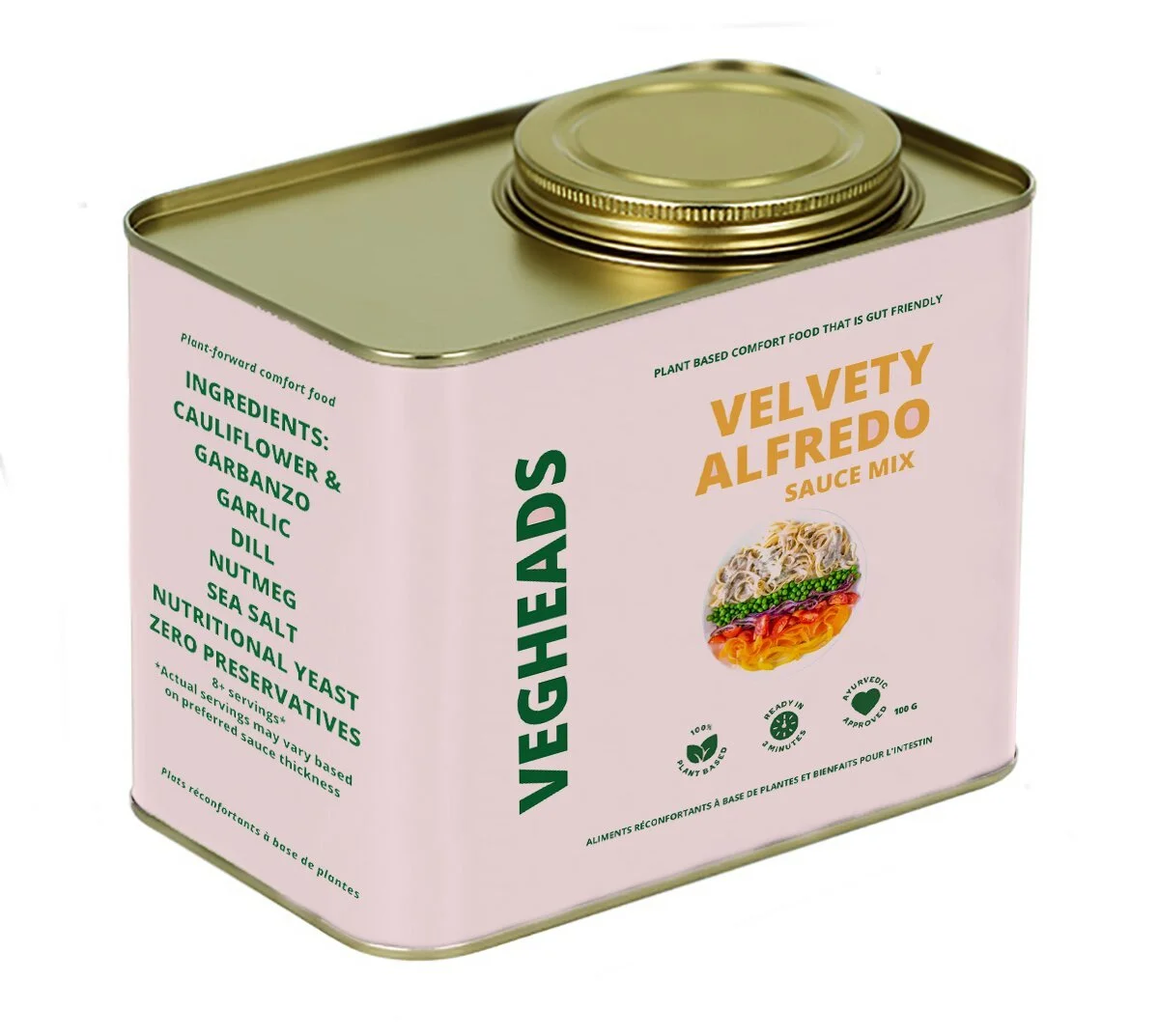 Vegheadsto Vegan Alfredo Sauce Mix, 80g tin