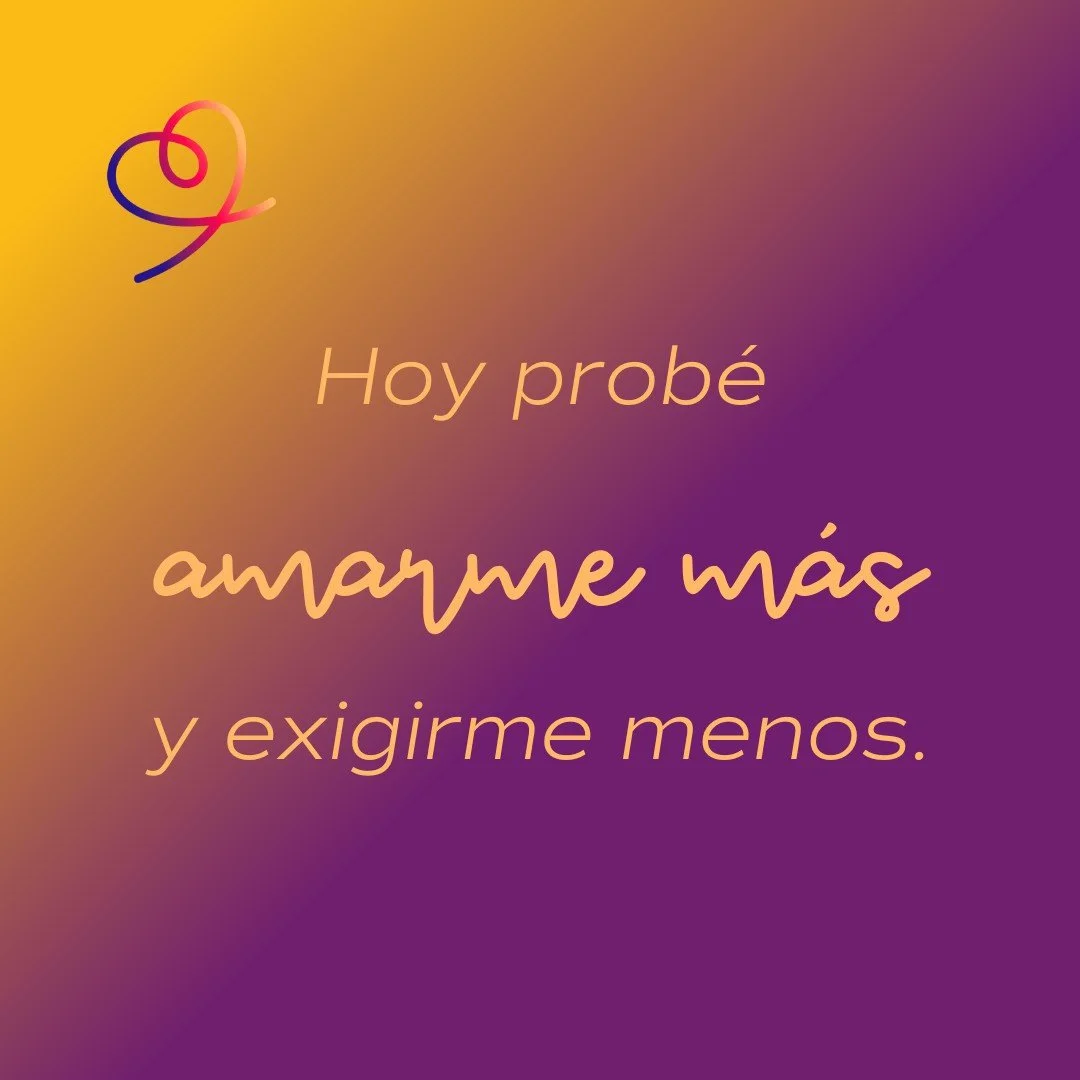 Anoche mi cuerpo pidi&oacute; parar.

No lo forc&eacute;.
No me exig&iacute;.

Me cuid&eacute;.
Descans&eacute;.
Escuch&eacute;.

Ahora estoy mejor.
M&aacute;s serena.
M&aacute;s feliz.

Para m&iacute;,
esto es AMORAMI:
poner amor donde antes
hab&iac