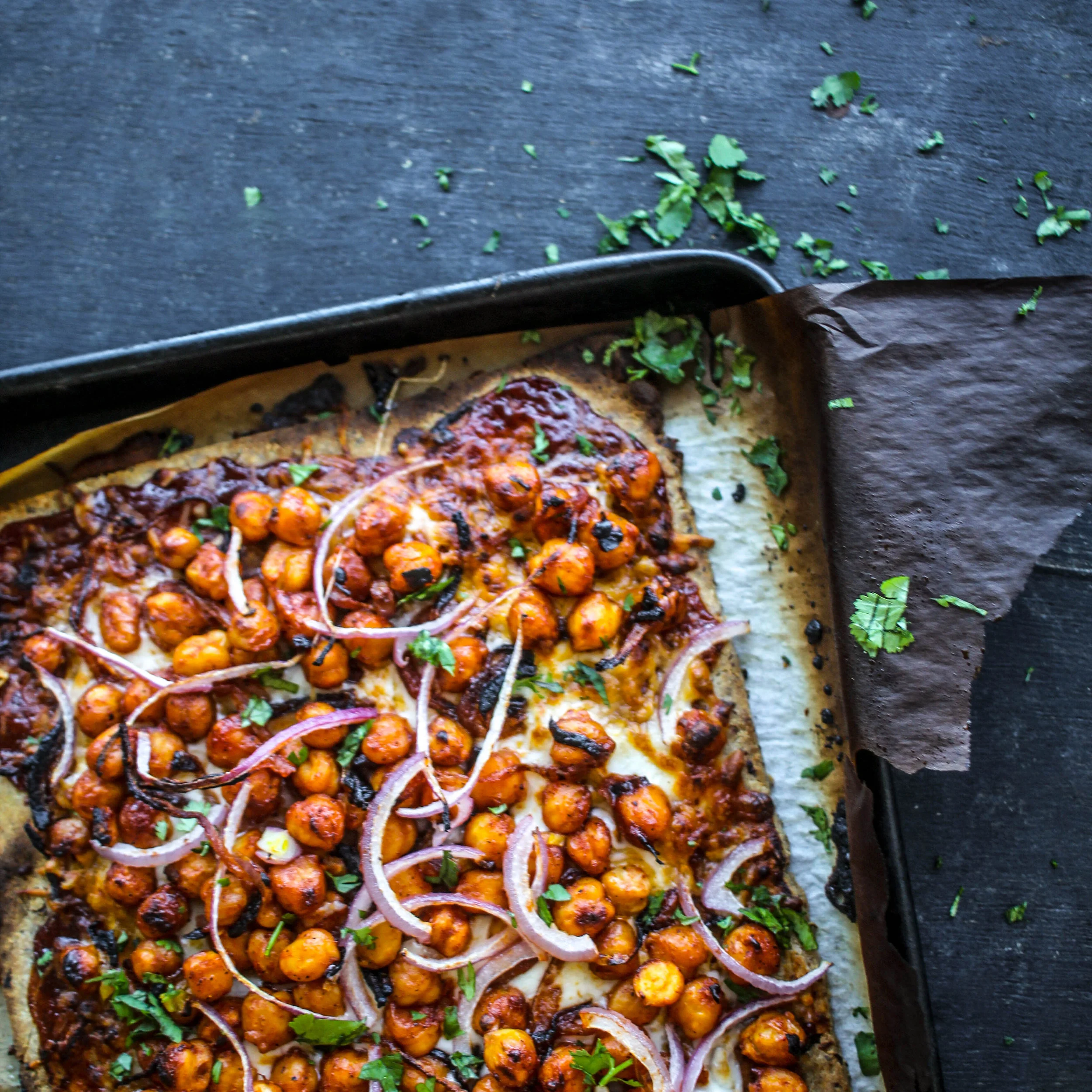 BBQ Chickpea Flatbread
