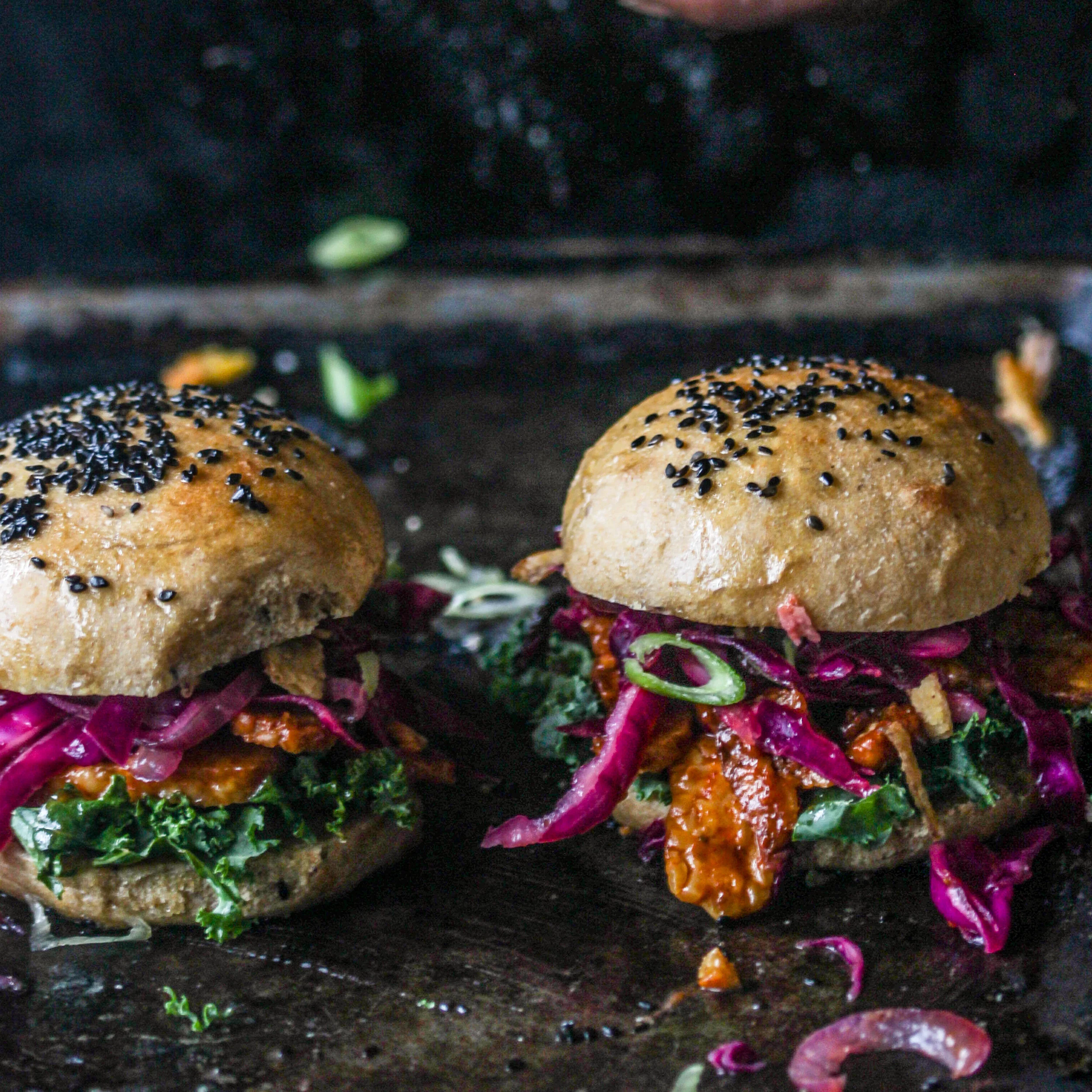 (Gates) BBQ Tempeh Sandwiches