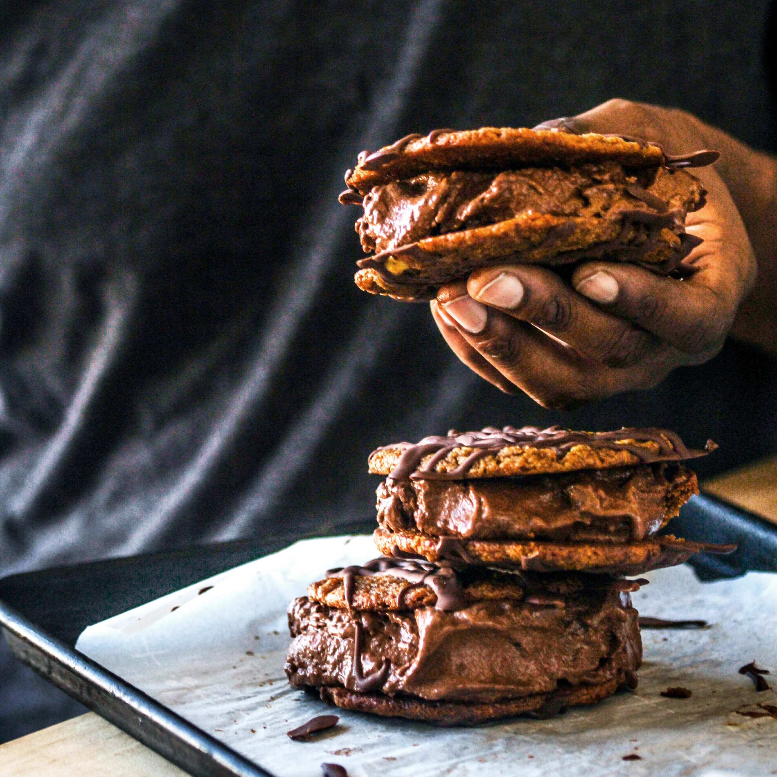 P.B. Cookie "Nice" Cream Sandwiches