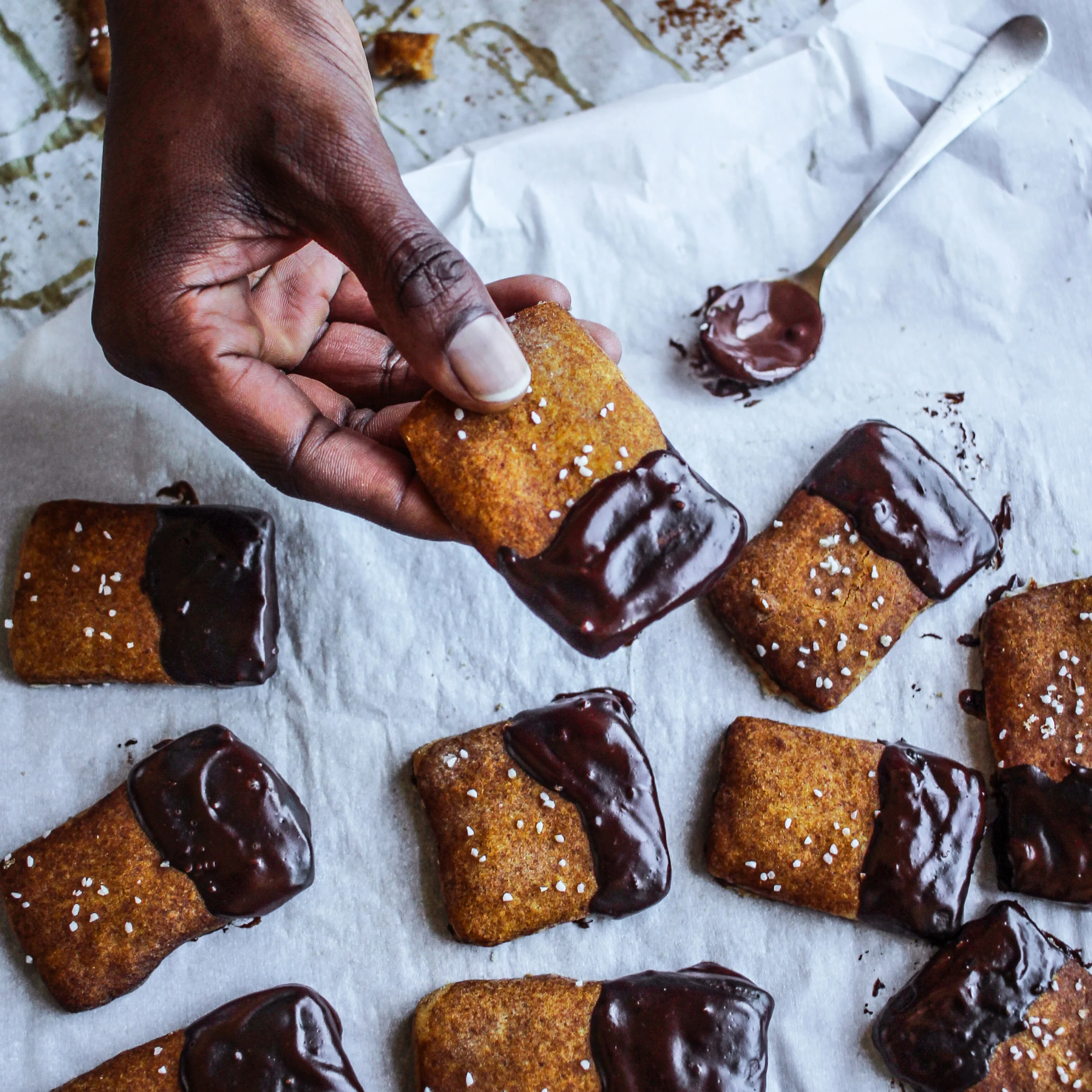 Pretzel Shortbread Cookies