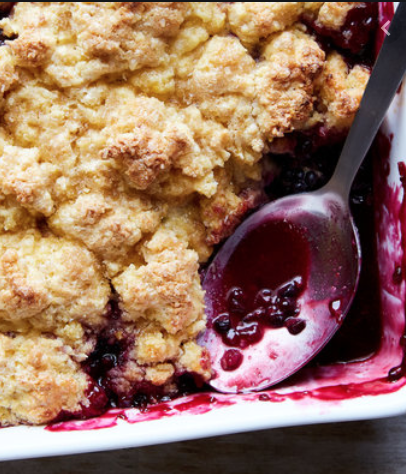 Blackberry Corn Cobbler
