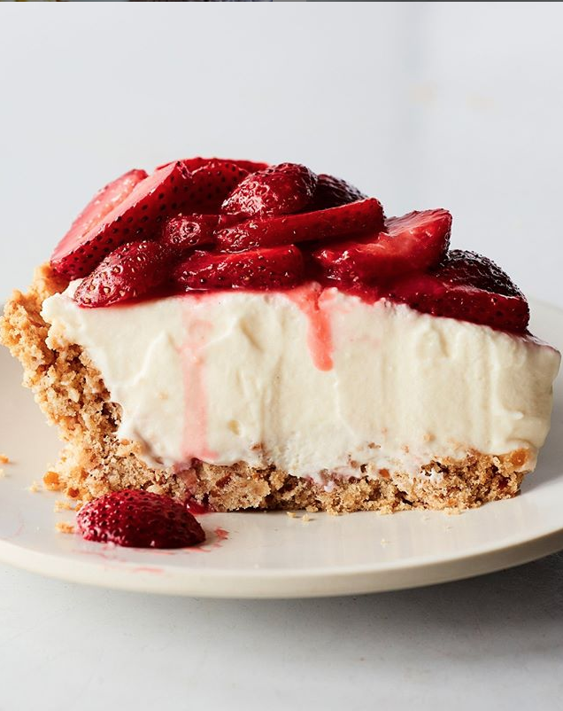 Strawberry Pretzel Pie