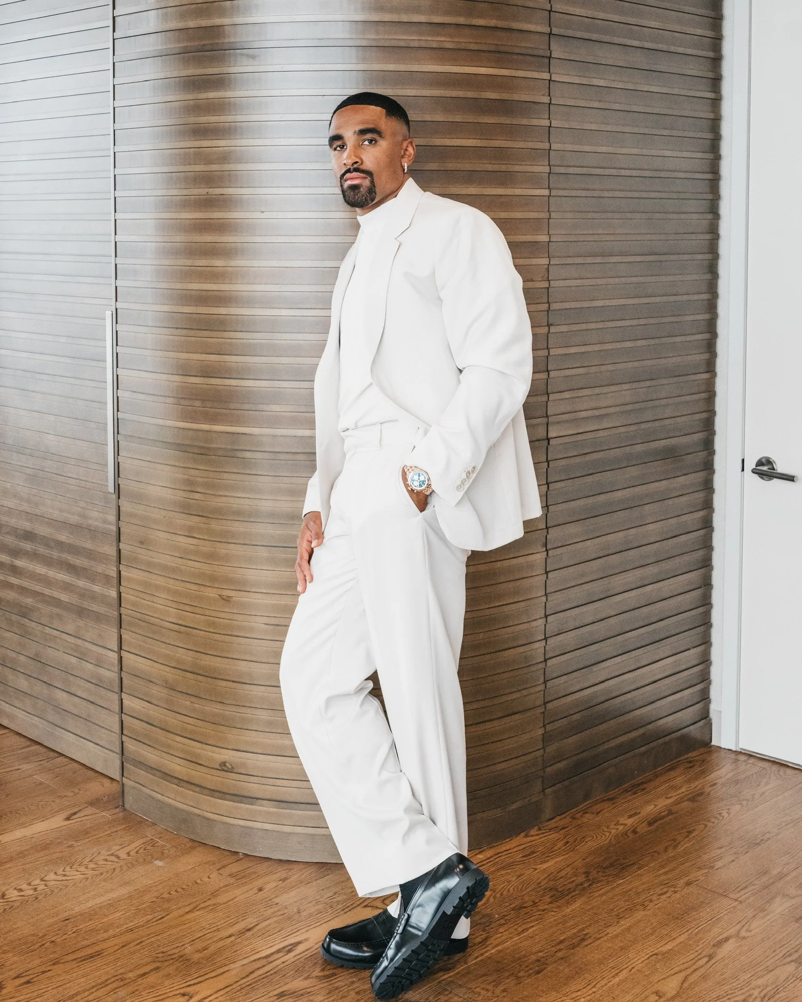 Jalen Hurts in Custom Coach | Eagles Ring Ceremony