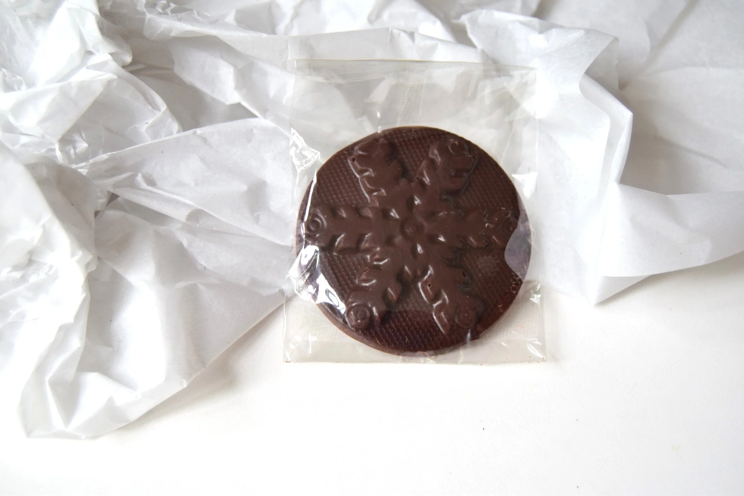 Handmade chocolate Christmas tree made with single origin chocolate