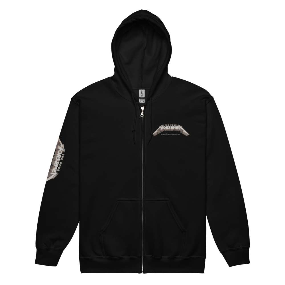 UNISEX THREE-SIDE PRINTED HEAVY BLEND ZIP HOODIE — The Four