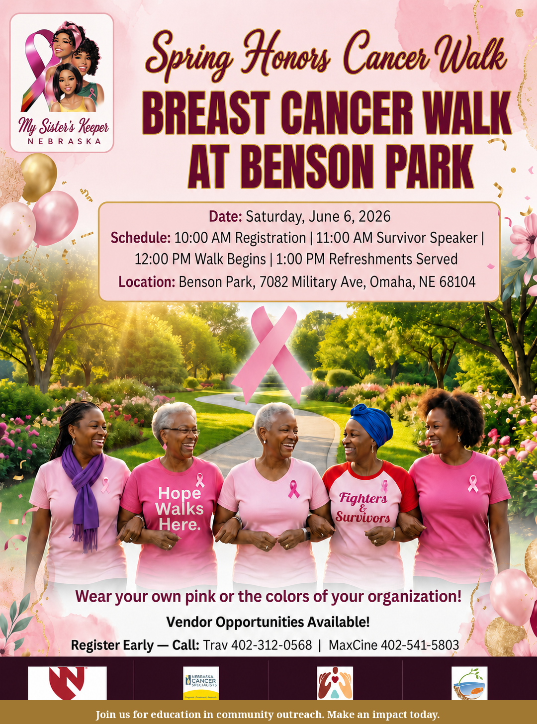 My Sister's Keeper Nebraska's Spring Honors Walk