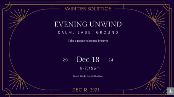Evening Unwind :: Winter Solstice Yoga + Massage Candlelit Practice