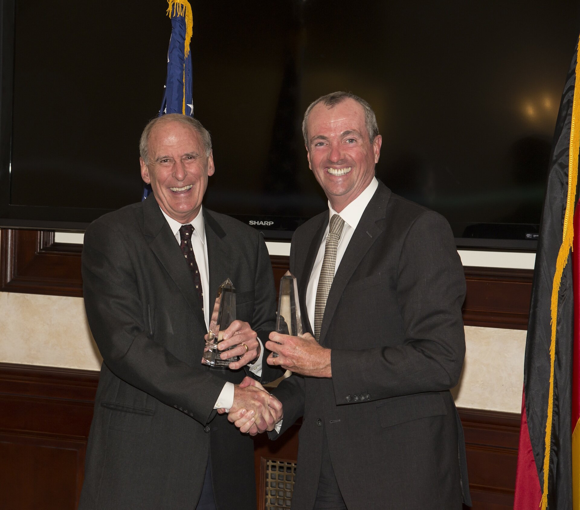  Former GABC Leadership Award recipients, Senator Dan Coats (left) and Ambassador Philip D. Murphy (right, U.S. Ambassador to Germany 2009-2013) 