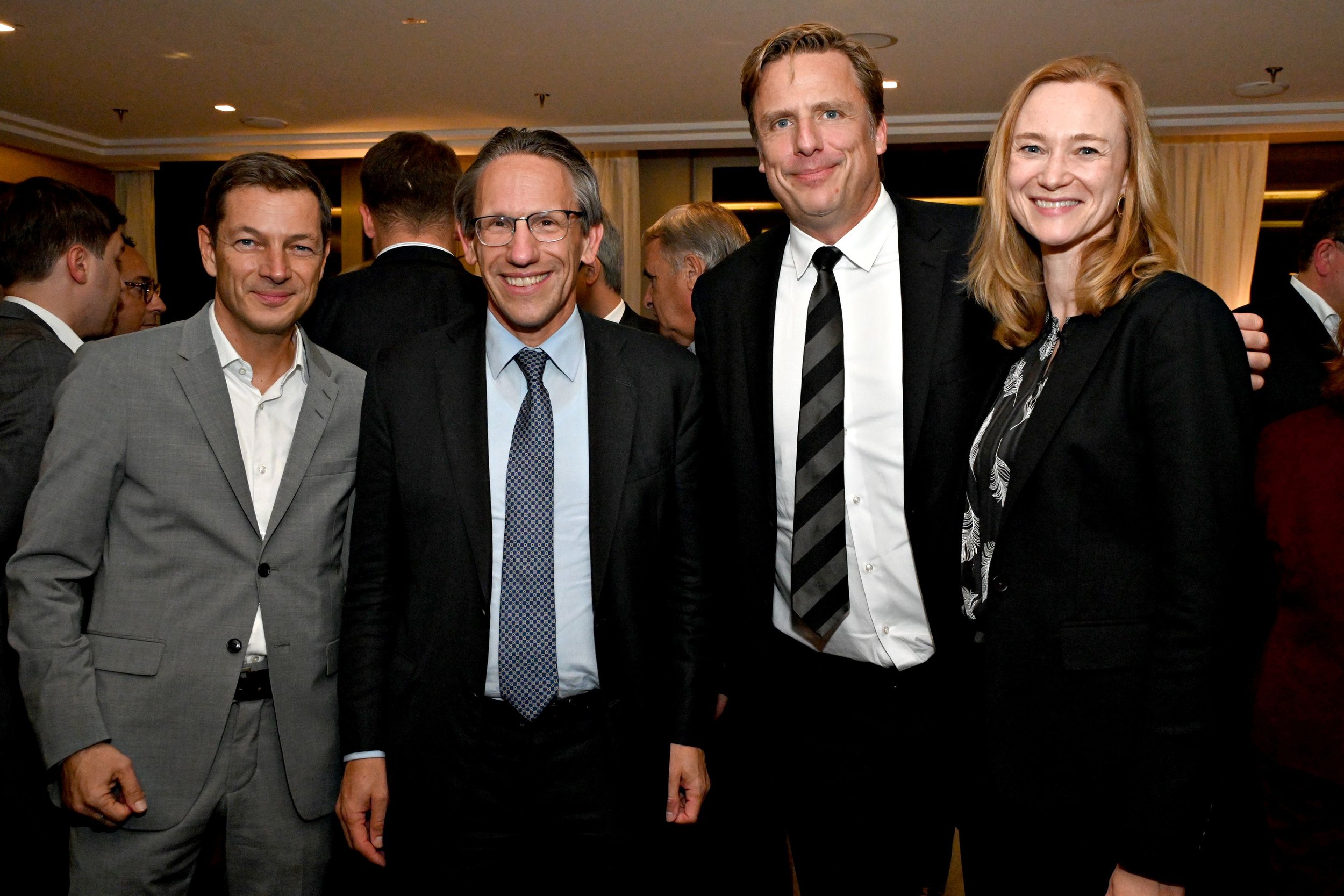 From left: Holger Stark (Die Zeit), State Secretary Dr. Jörg Kukies (German Federal Chancellery), GABC President &amp; CEO Ulrich (Uli) Gamerdinger, Dorothee Martin, MP (German Bundestag) 
