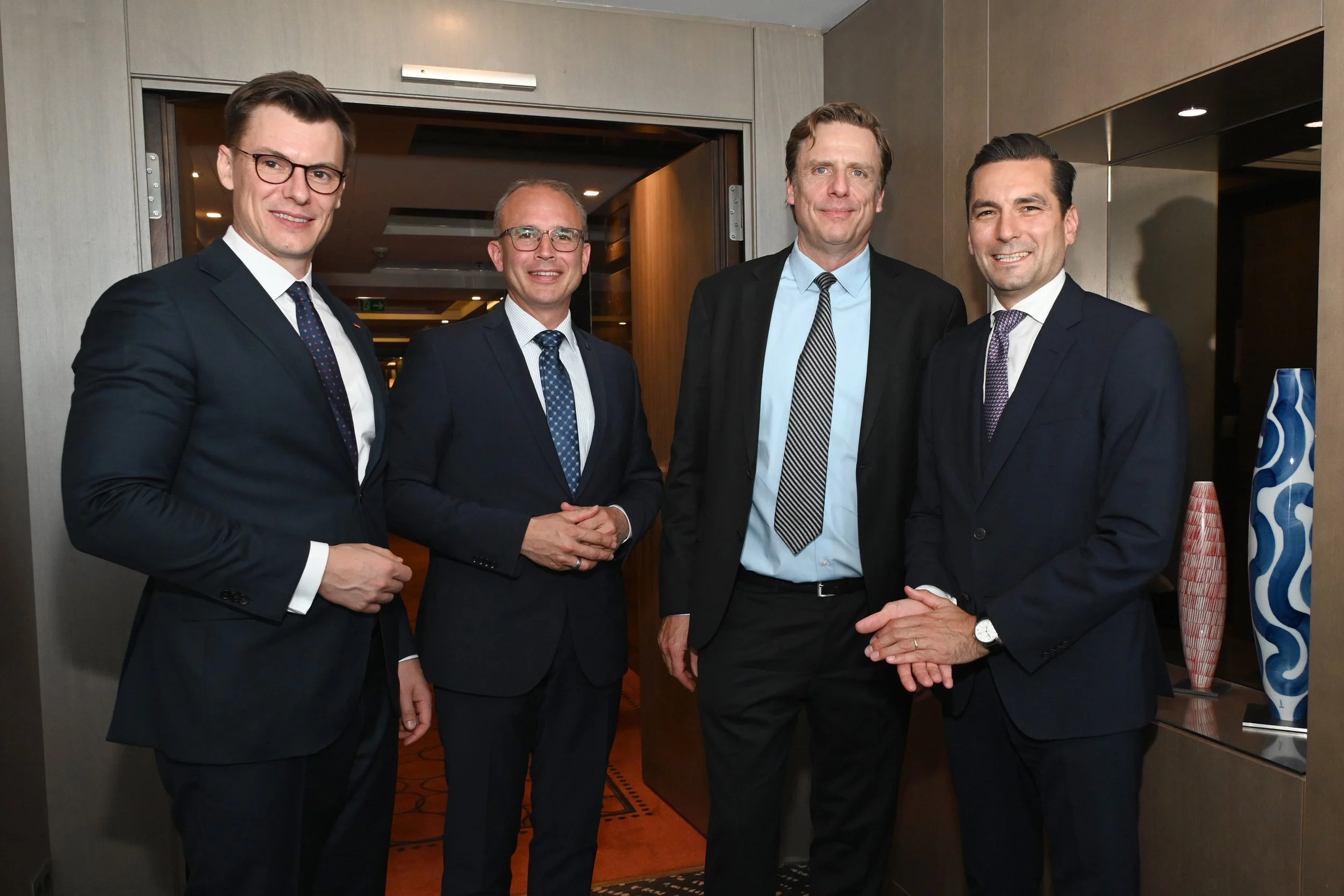  From left: Kai Whittaker, Member of the German Bundestag (MdB), Tobias Winkler, Member of the German Bundestag (MdB), Ulrich (Uli) Gamerdinger (GABC, President and CEO), Nicolas Zippelius, Member of the German Bundestag (MdB) 