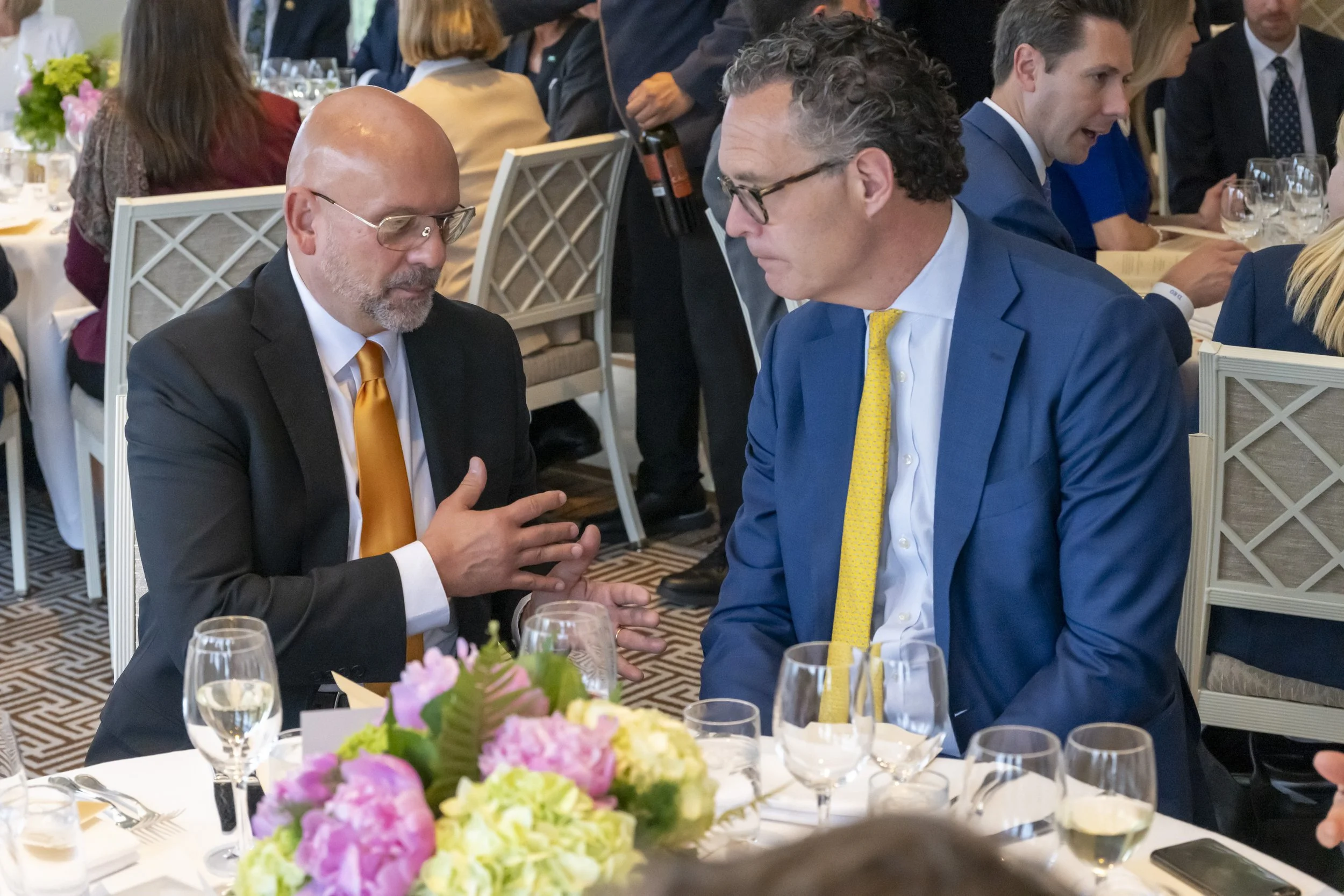  From left: H.E. Pjer Šimunović (Ambassador of Croatia to the US) with Brian Heindl (Linde) 