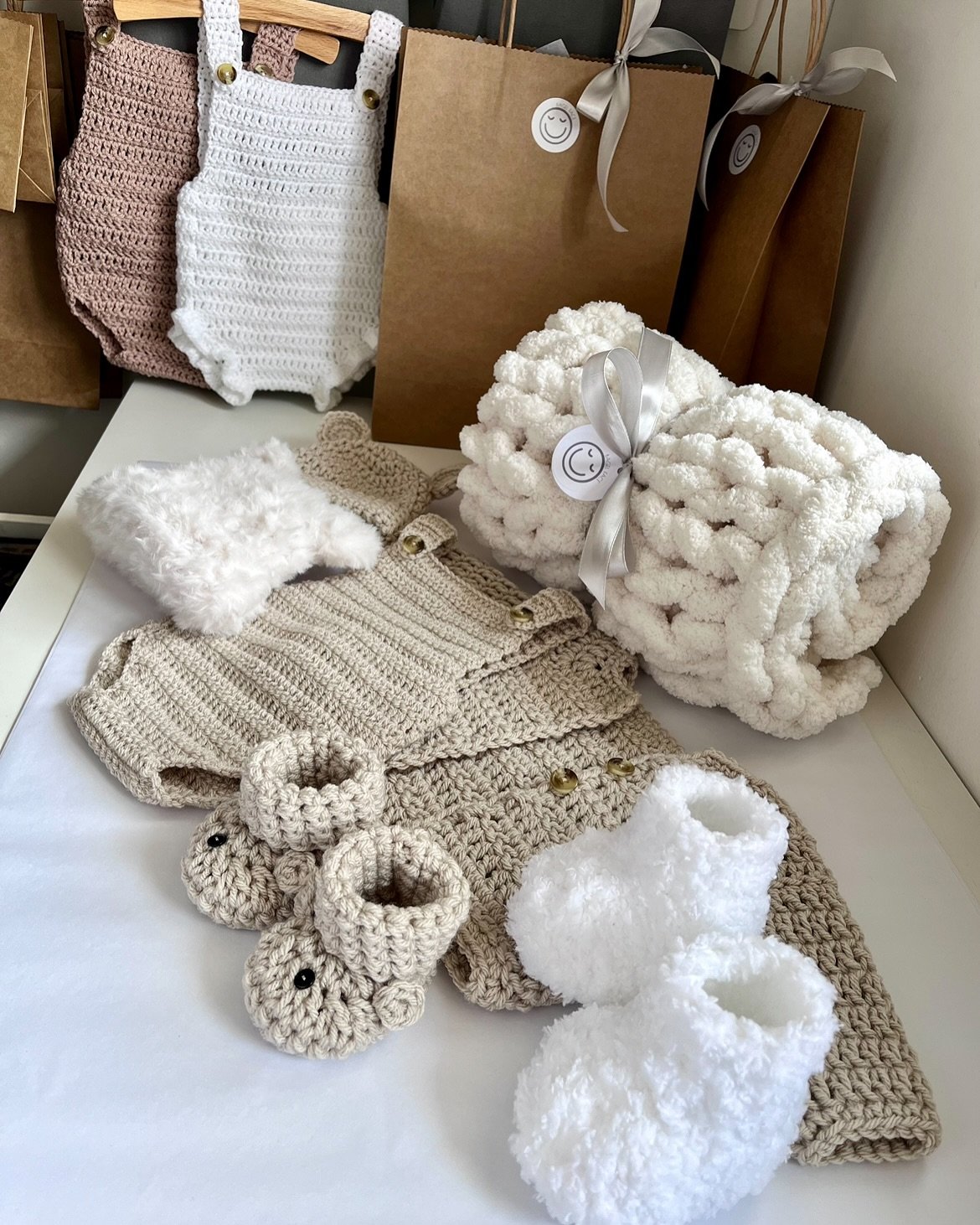 This order had to be shared 🫶🏼 Some gorgeous little bundles sent on their way this week. I&rsquo;ve loved chatting to lots of you ordering too, I&rsquo;m always happy to help with colour choices or different styles, please don&rsquo;t be afraid to 