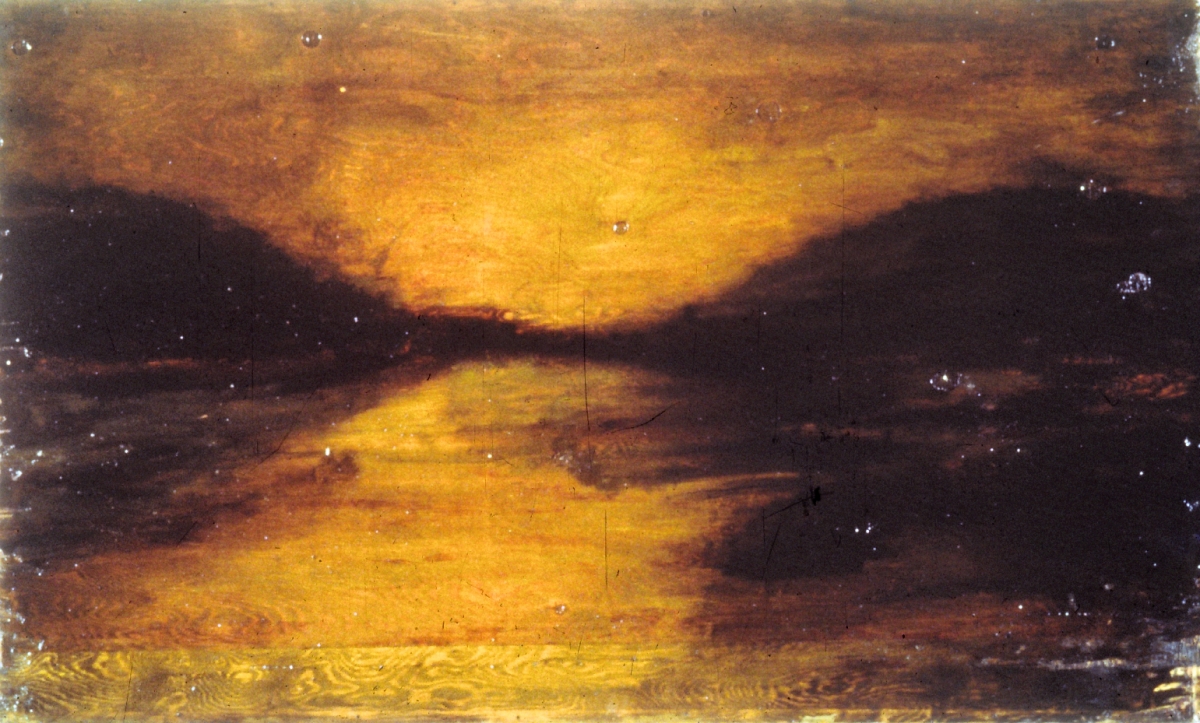 untitled, oil on reclaimed board 110 x 197cm 