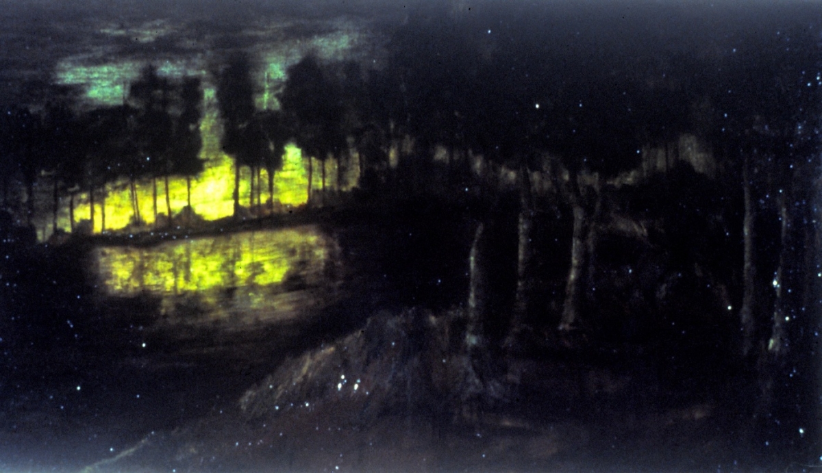  Greenwood, 1991, oil on canvas, 110 x 197 cm 