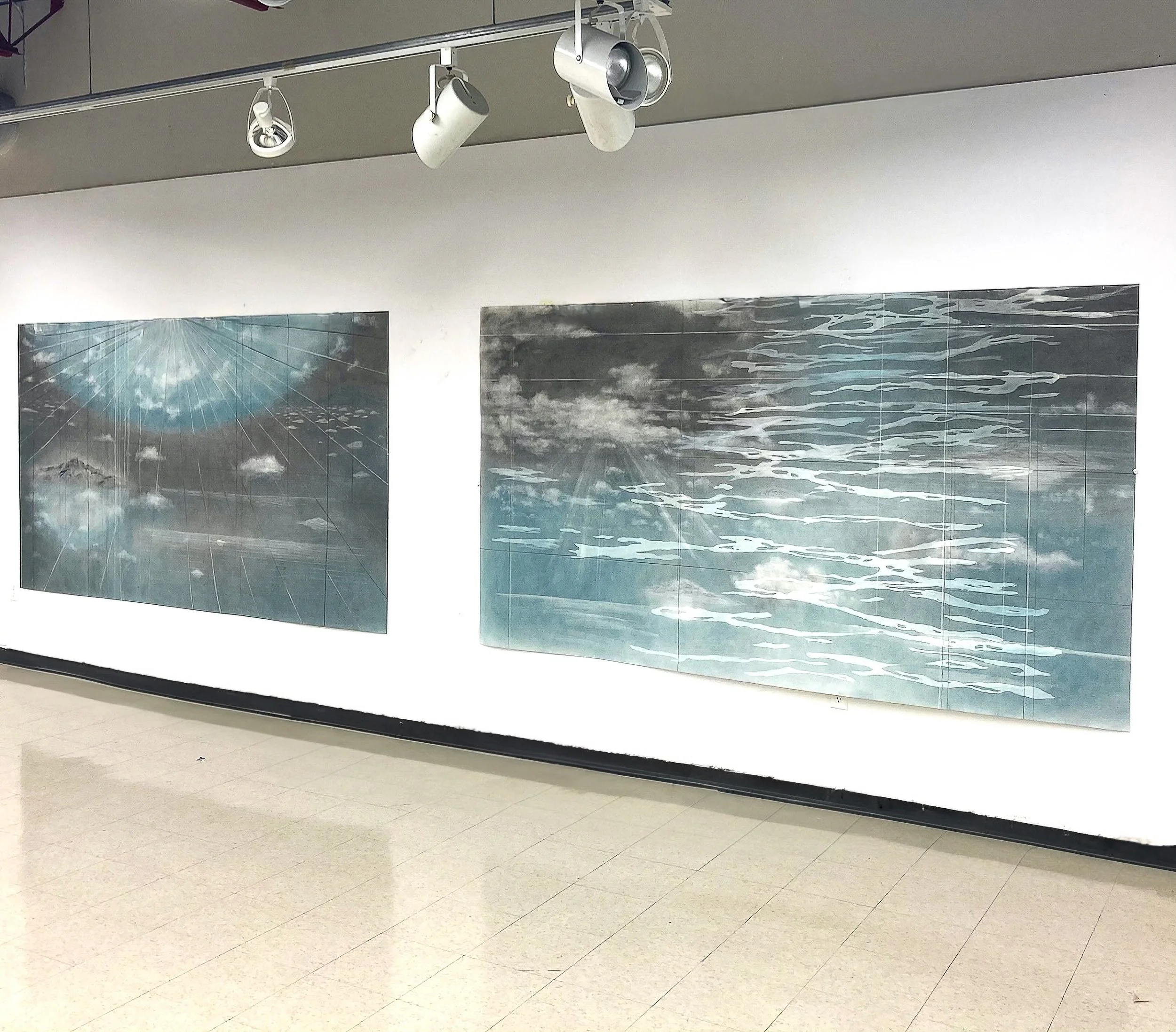 04 Flow and SkyRiver installation 52.4 x  274cm. each, graphite on paper -2.jpg