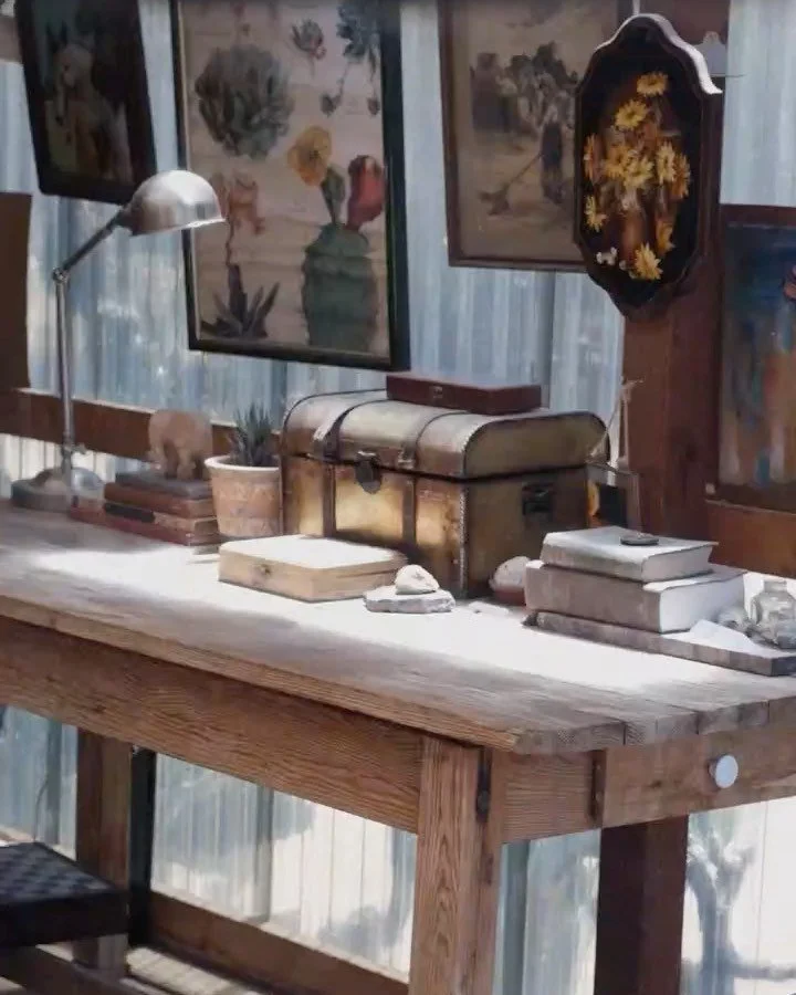 Part 3: As art disco described one of our indoor outdoor spaces is like &ldquo;a Wes Anderson film&rdquo;. This is the classroom I built for charlie, my son during Covid, all designed to inspire creativity and exploration, only made better by Sepi, @