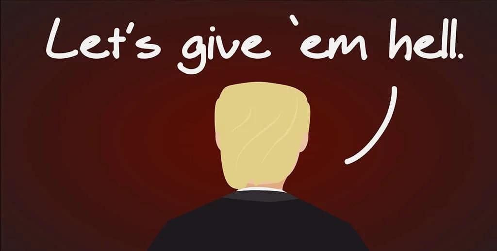 9:03 p.m. ET Ladies and gentlemen, the internet POTUS has arrived. Looks like he's coming out swinging.