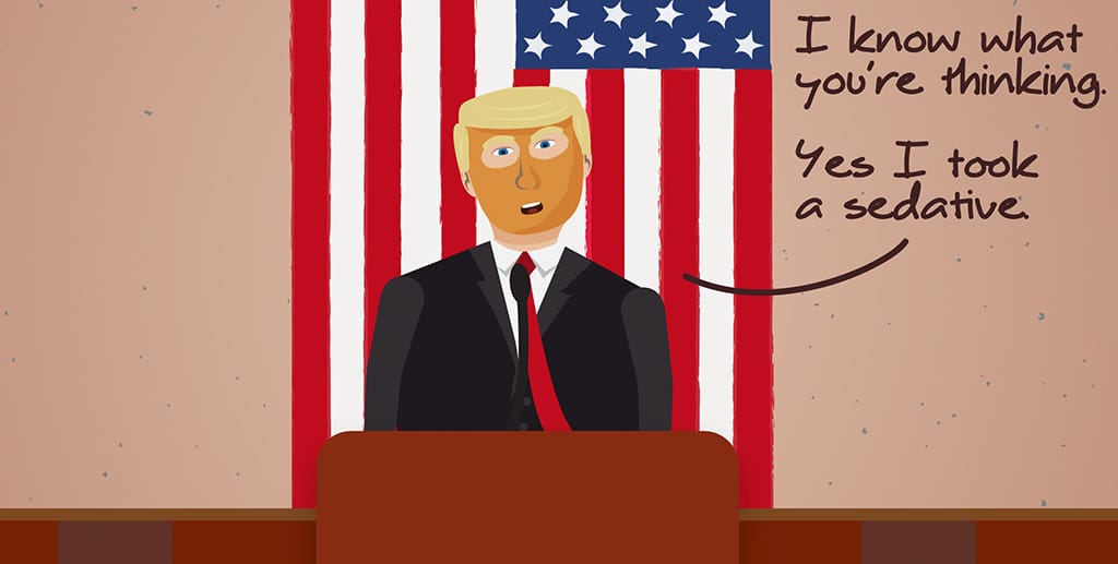 9:20 p.m. ET Talking about all his accomplishments, the president seems very low energy tonight. At the very least he laid off the speed.