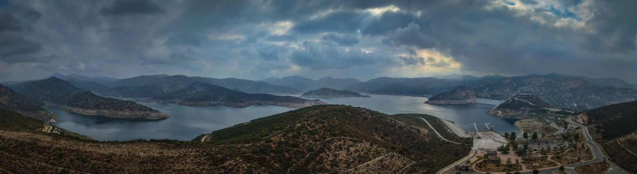 This image is my very first effort to shoot a panorama with a new flying camera. Pretty happy with the results! Composition is a bit off with the bottom right corner, but hey...not bad.
