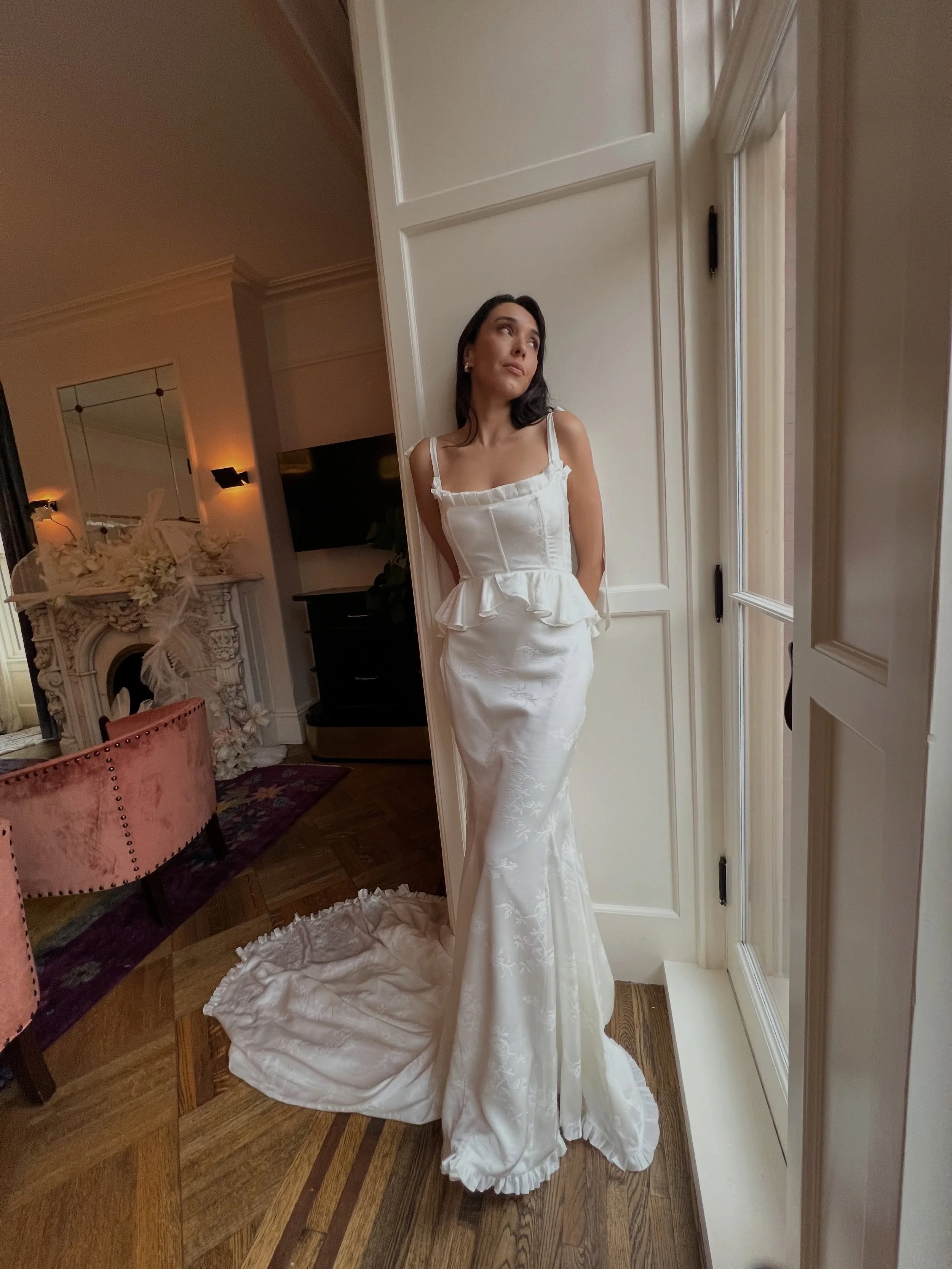 TRUNK SHOW 8/28-9/13 🌓 @daughtersofsimone is a whole vibe, from the inspiration to the inclusivity and from fabrics to fun accessories, they are always thoughtful and fiercely feminine. MOON RIVER is quintessential DOS ~ romantic but never too serio