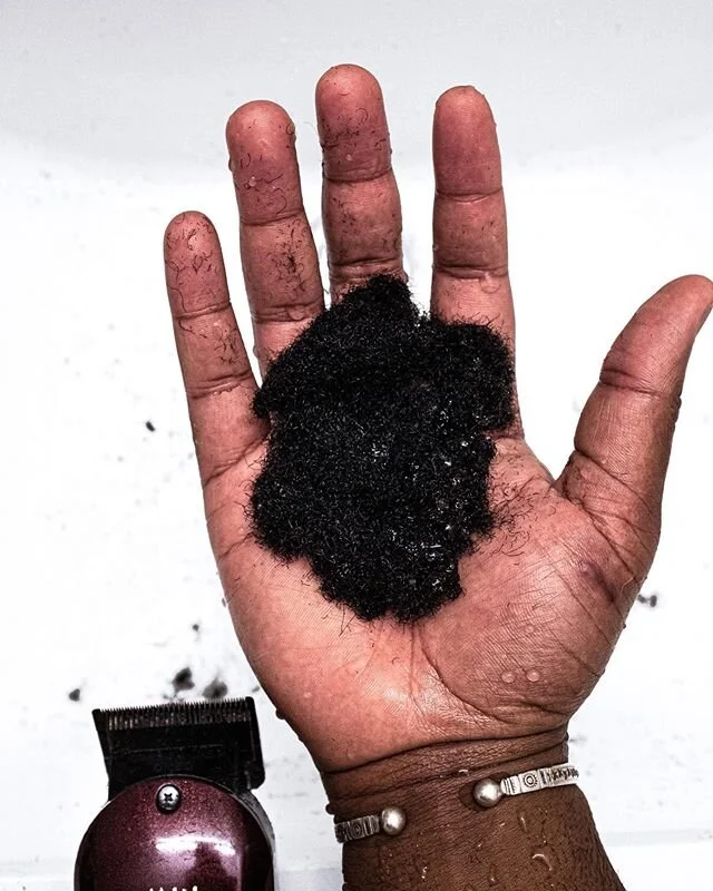 Signs of life // I briefly broke my 13-year-long routine of shaving my head every week...just to remind my body that I could. Something raw and refreshing about slowly letting life grow. #blackhair