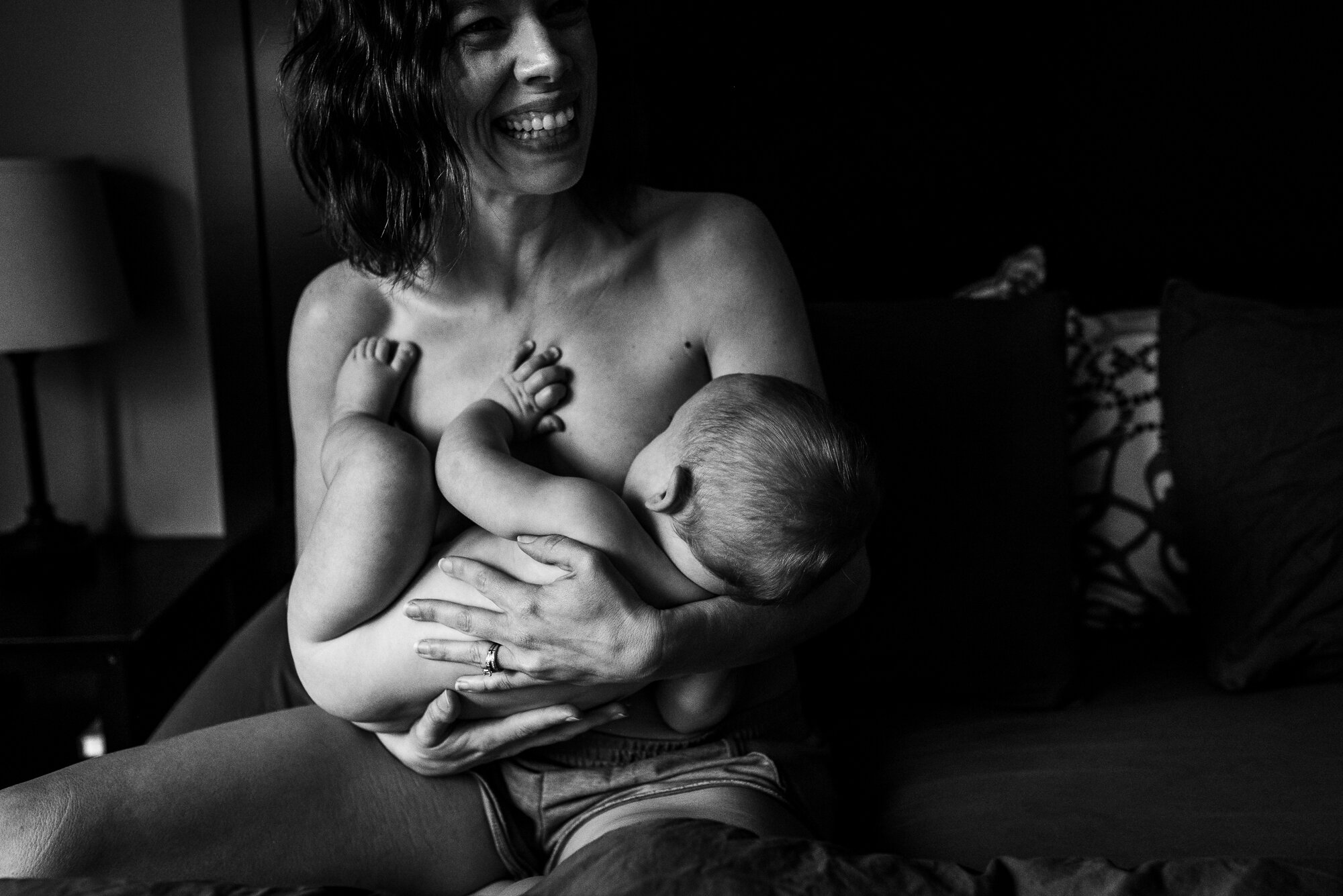 Real Postpartum: An Intimate Breastfeeding Photography Session in