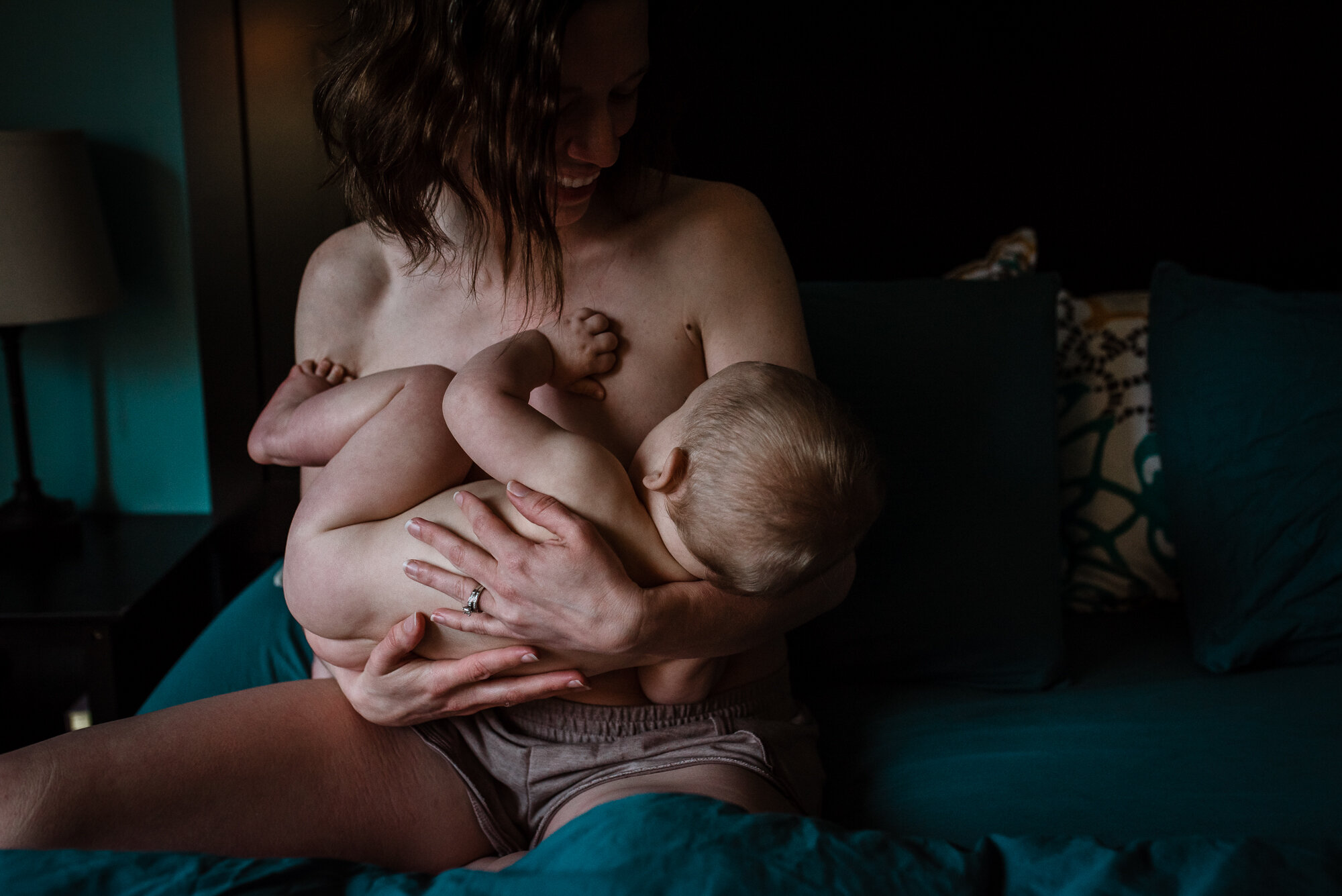 Real Postpartum: An Intimate Breastfeeding Photography Session in