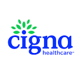 Cigna Healthcare logo with a green and blue design