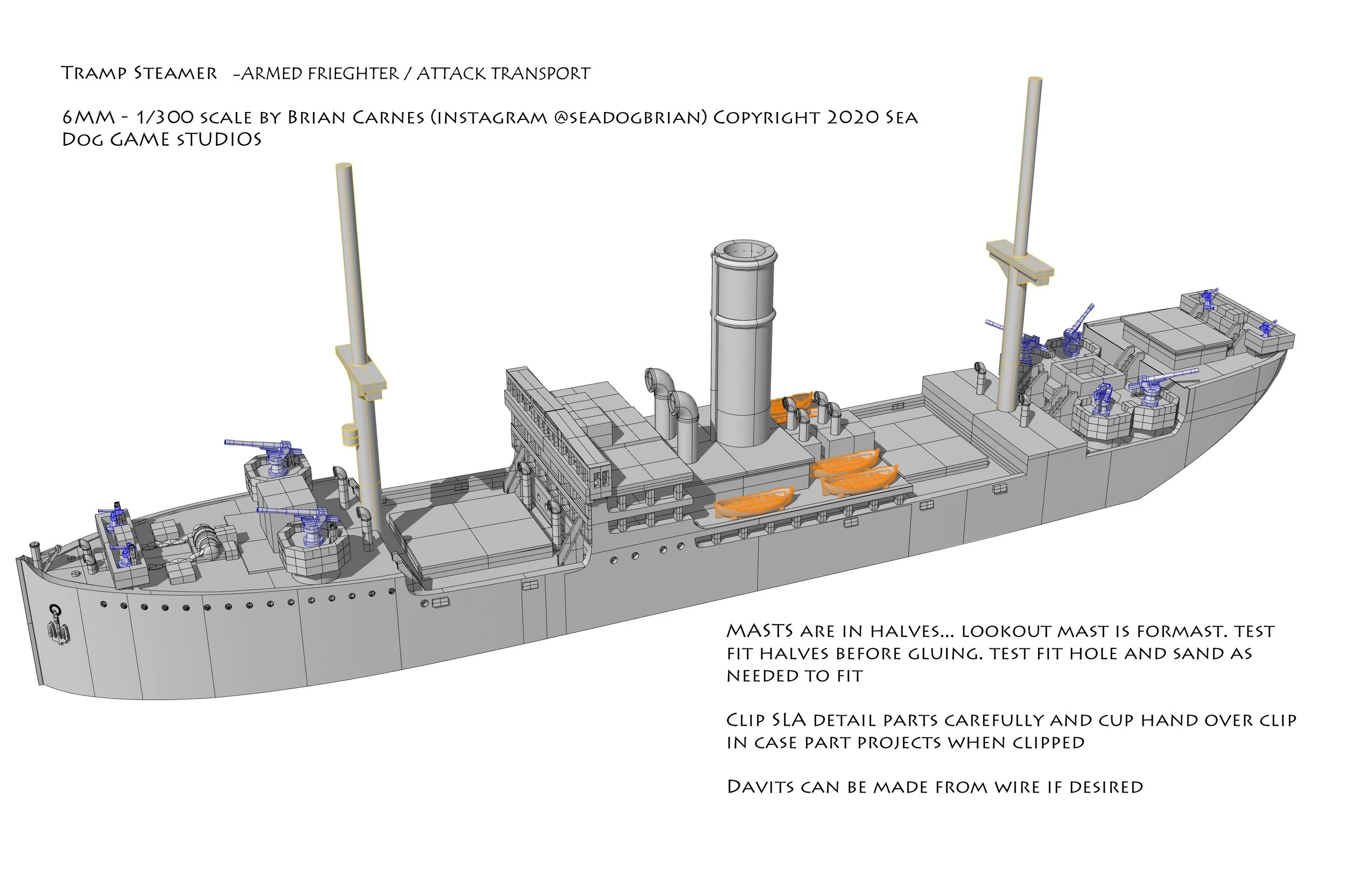 Tramp Steamer (Armed Transport/Attack Freighter version) — Sea Dog Game