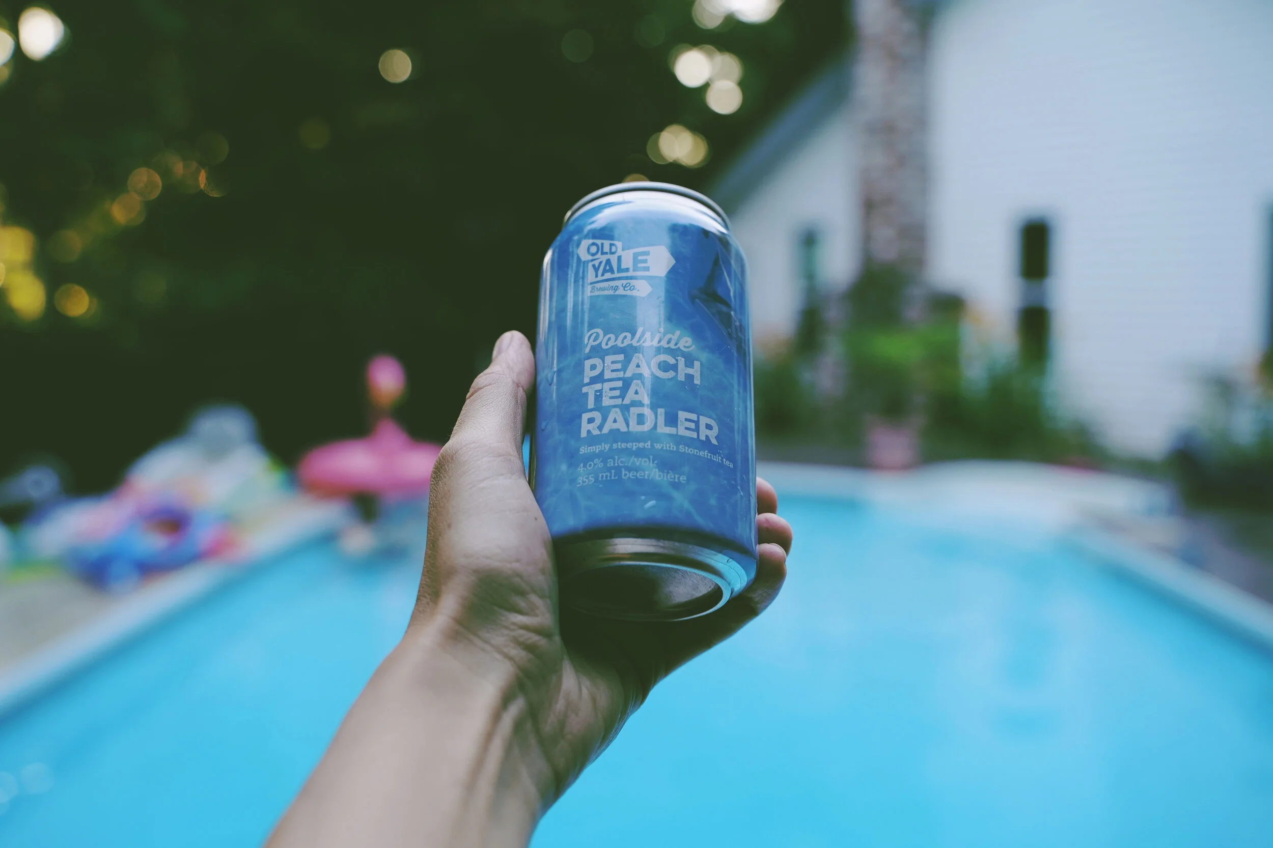 NEW(ISH) BEER POOLSIDE PEACH TEA RADLER — Old Yale Brewing
