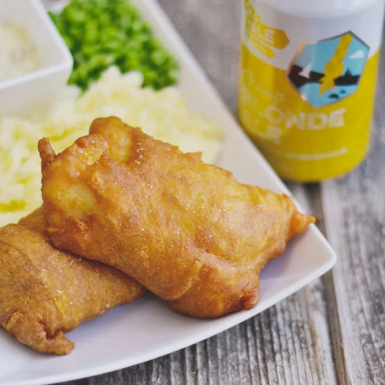 Recipe Knotty Blonde Ale Battered Cod — Old Yale Brewing