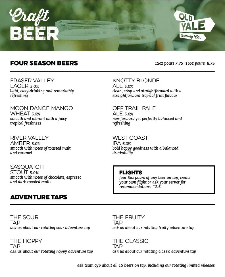 Abbotsford On Tap — Old Yale Brewing