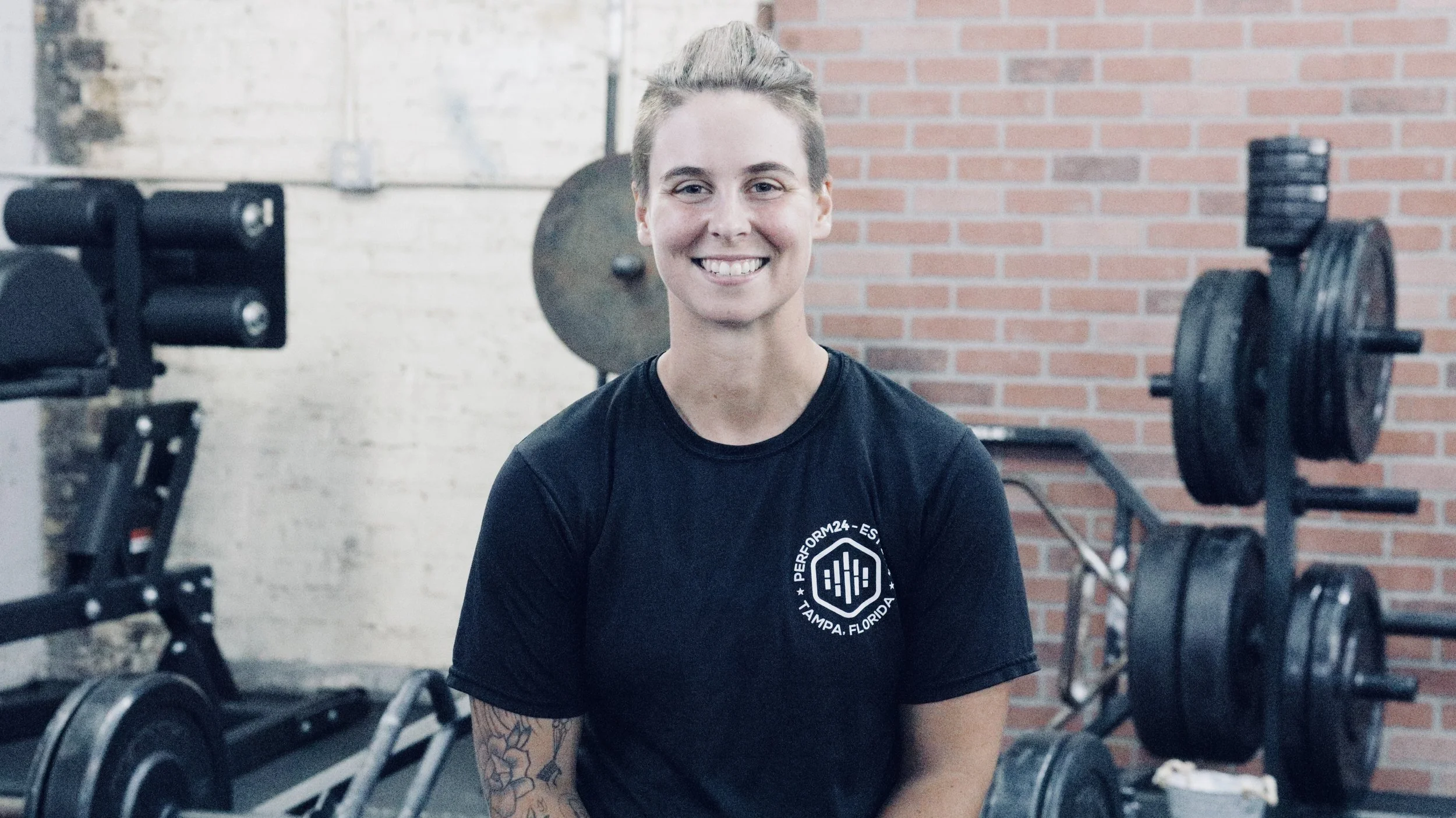 Hannah Neverett performance coach at Perform24 strength and conditioning gym in Tampa Florida