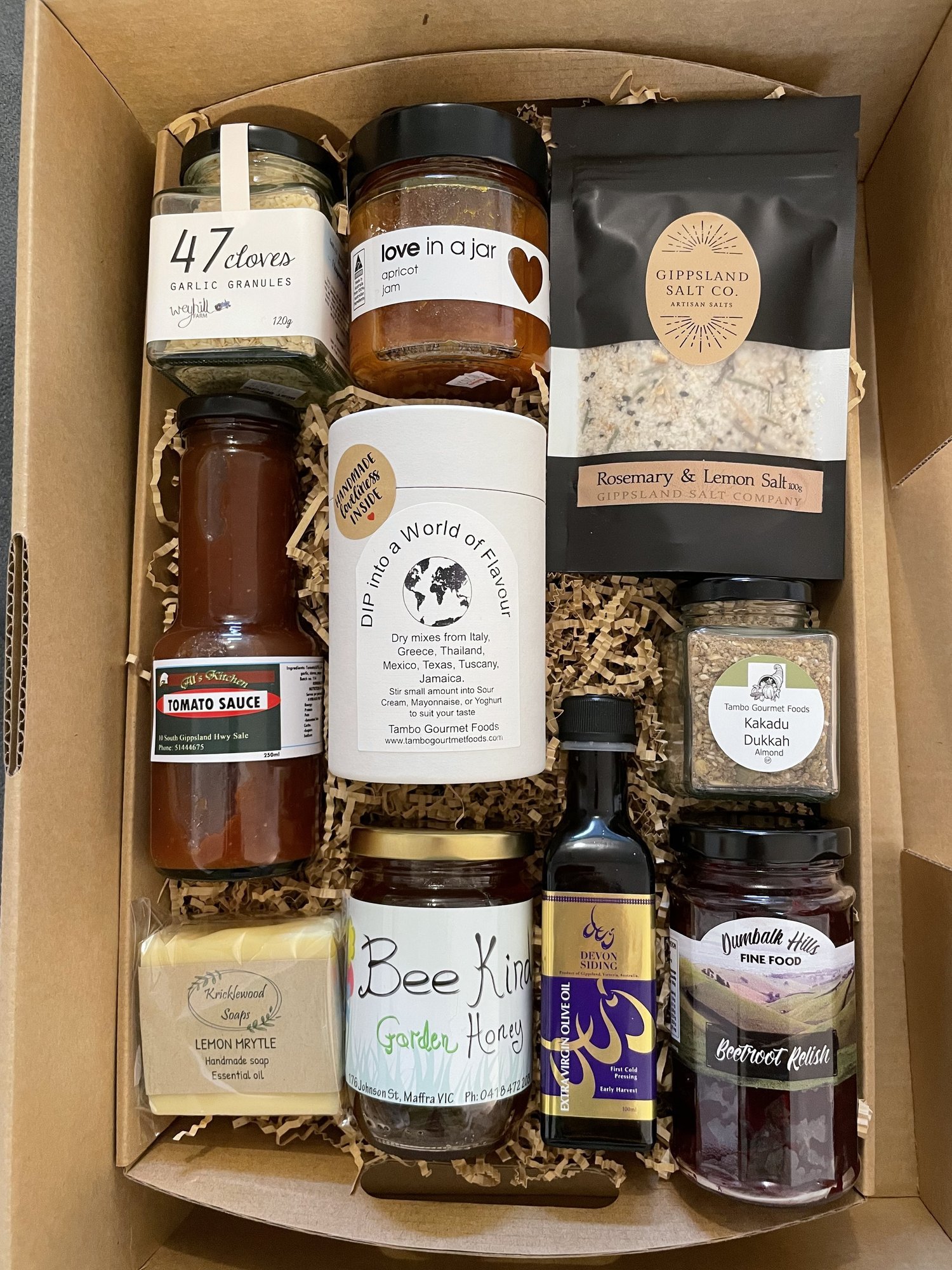 NEW Foodies Hamper (with postage) $150