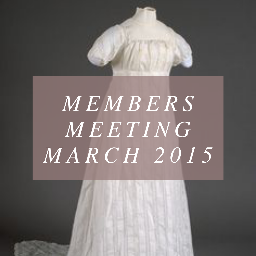 Members Meeting - March 21 2015