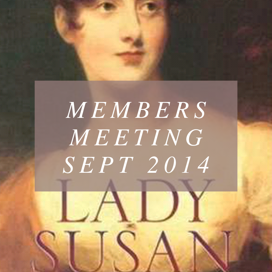 Members Meeting - Sept 27 2014
