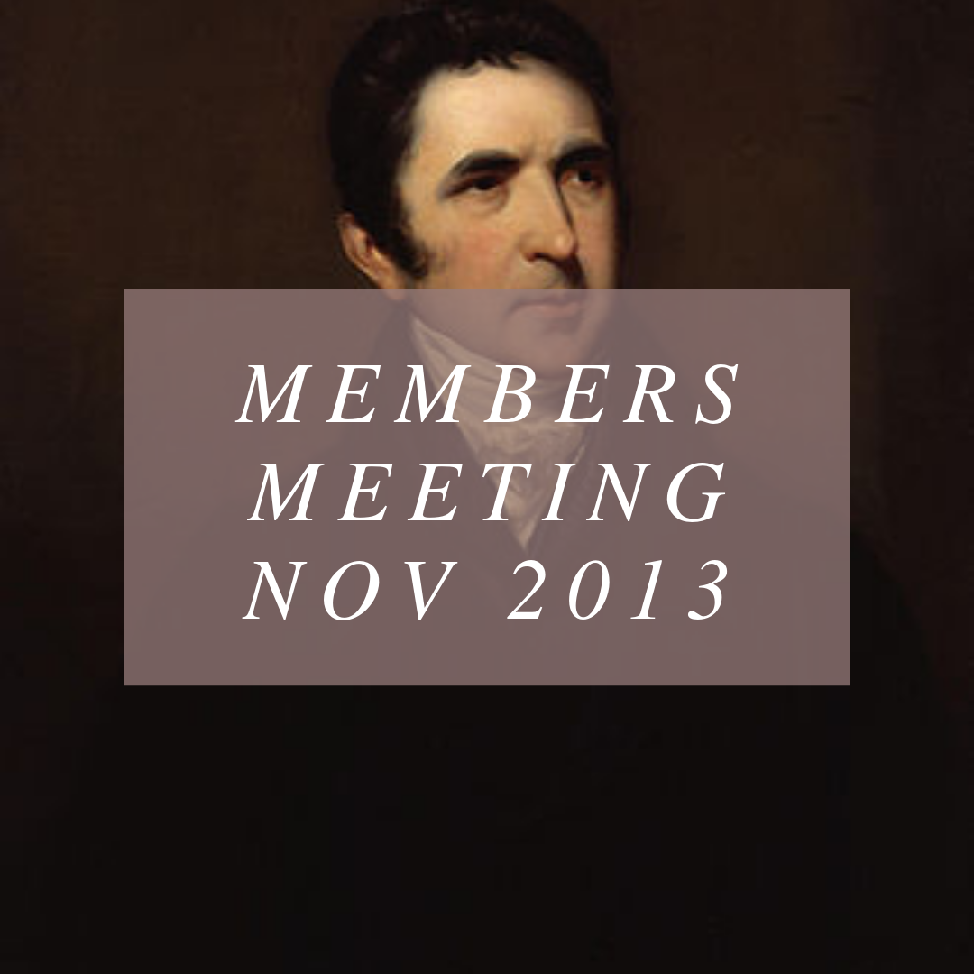 Members Meeting - Nov 16 2013