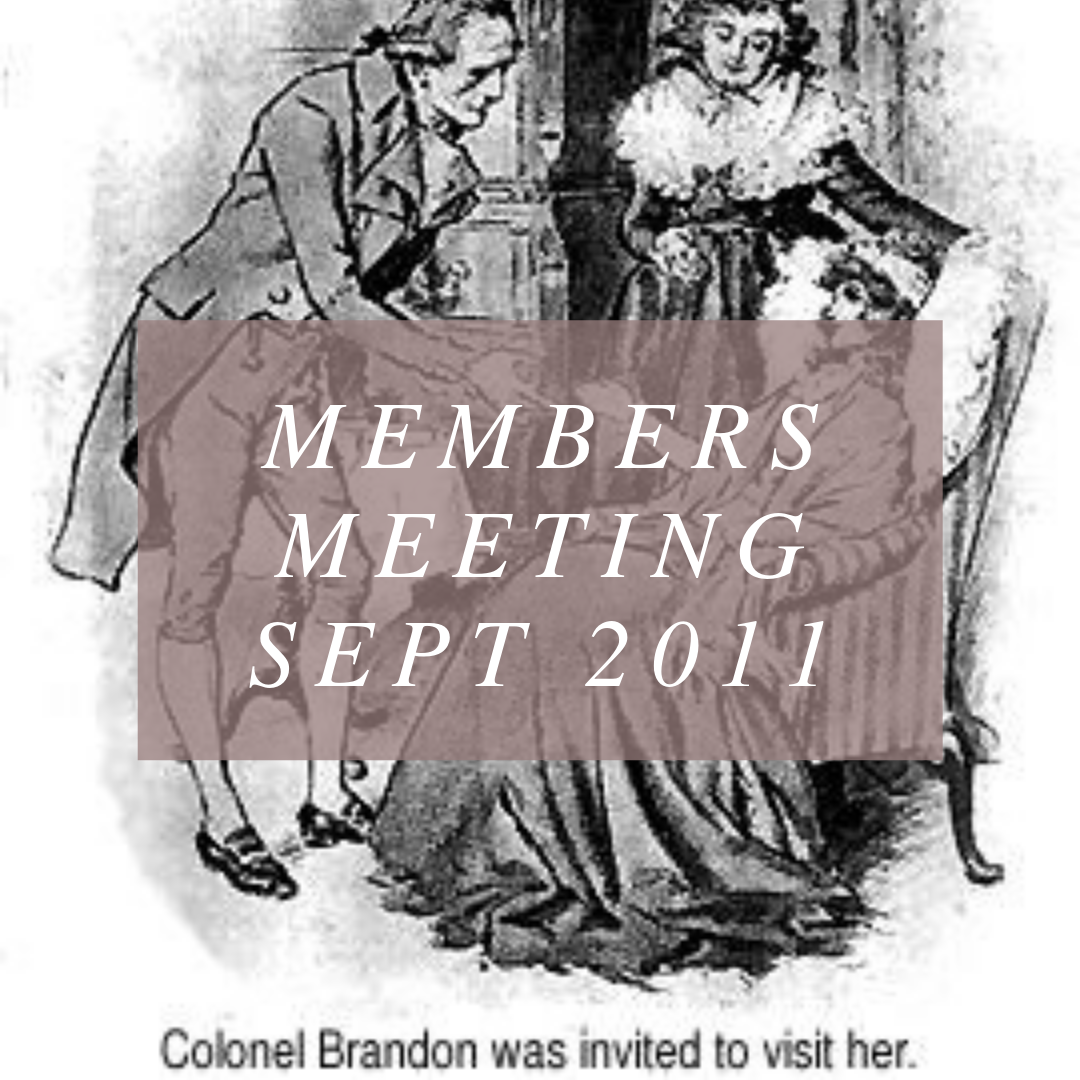Members Meeting - Sept 24 2011