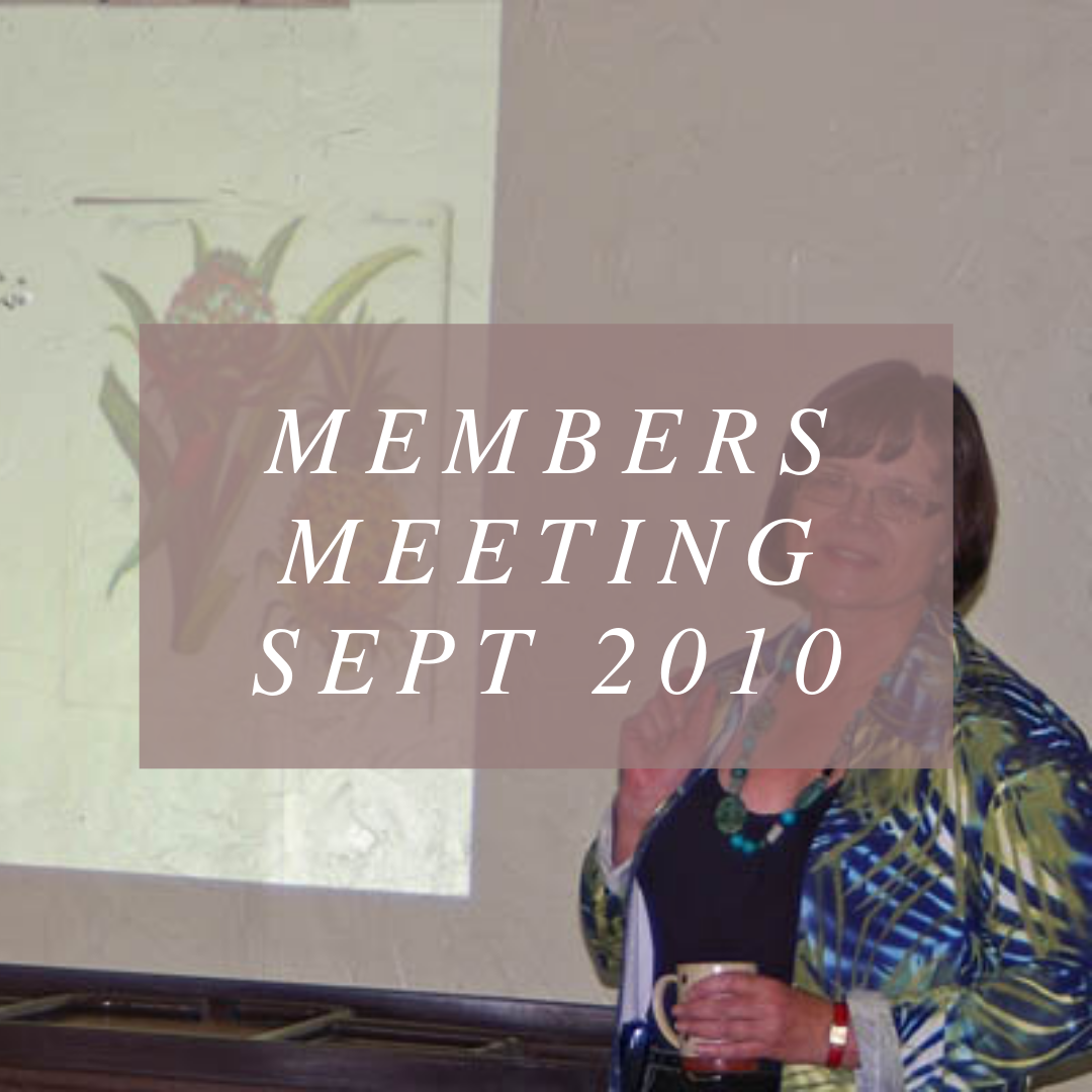 Members Meeting - Sept 25 2010