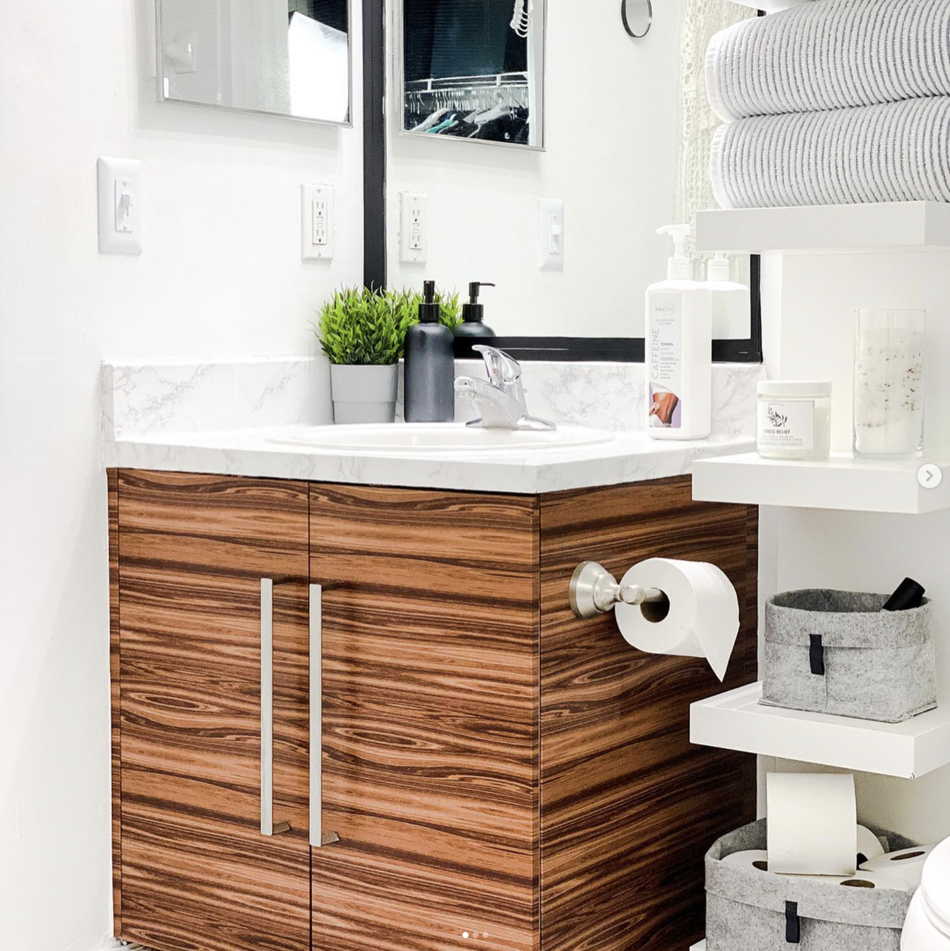 A Renter-Friendly Way to Give Your Bathroom a Rustic Update - A Paper Arrow