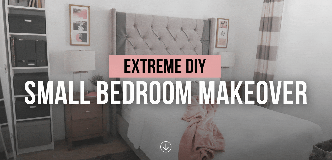 DIY Small Apartment Bedroom Makeover by Wayna World, Renter-Friendly ...